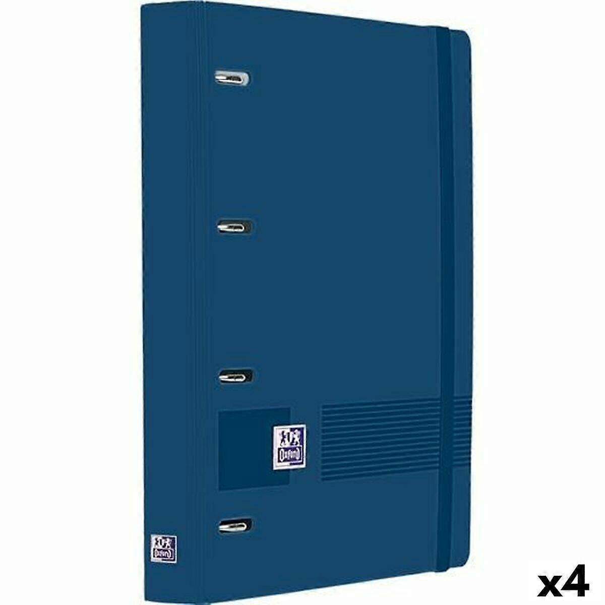 Ring binder Oxford LIVE&GO Navy Blue A4+ (4 Units)