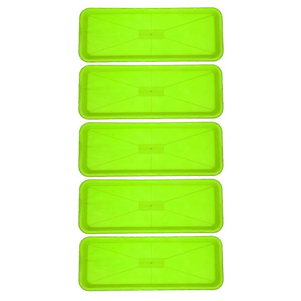Drip Tray For Potted Plants Made From Durable Material Ideal For Garden And Indoor Decor With Water Catch Feature In Rectangular Design 5Pcs