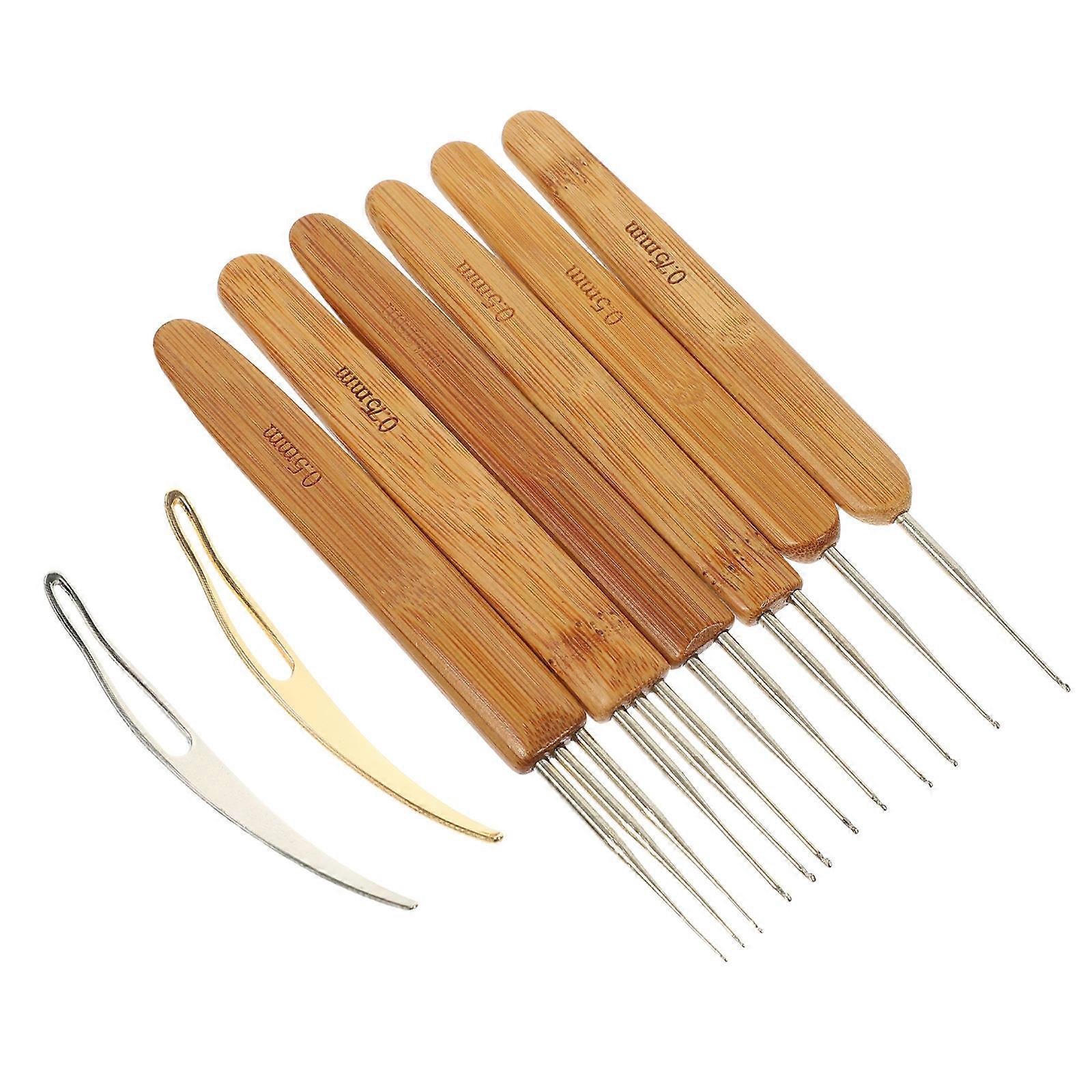 Dreadlock Crochet Needle for Braiding Hair with Comfort Grip Handles Assorted Color Fits Hand Joints 1 Set