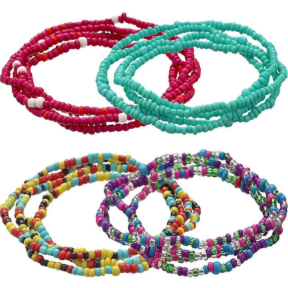 a refined and professional product description based on your input:

 

**4PCS Handmade Waist Beads – Glass Seed Bead Body Chains for