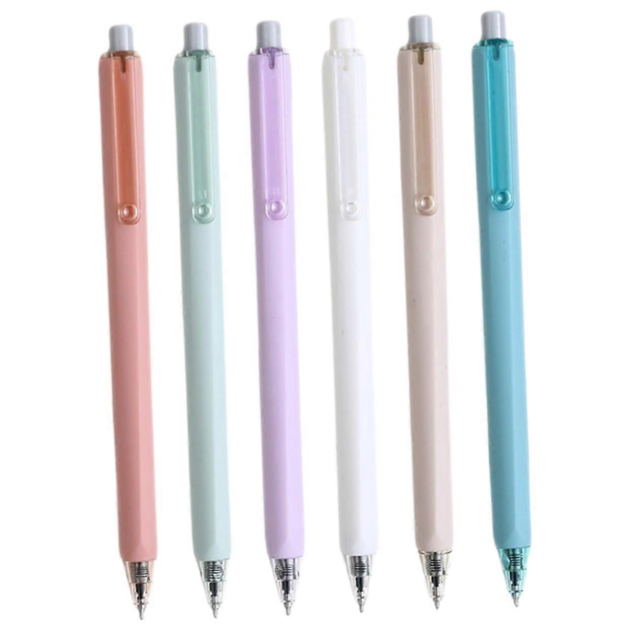 Gel Pens for Office and School 6-Pack with Ergonomic Grip for Smooth Writing, Assorted Colors and Styles