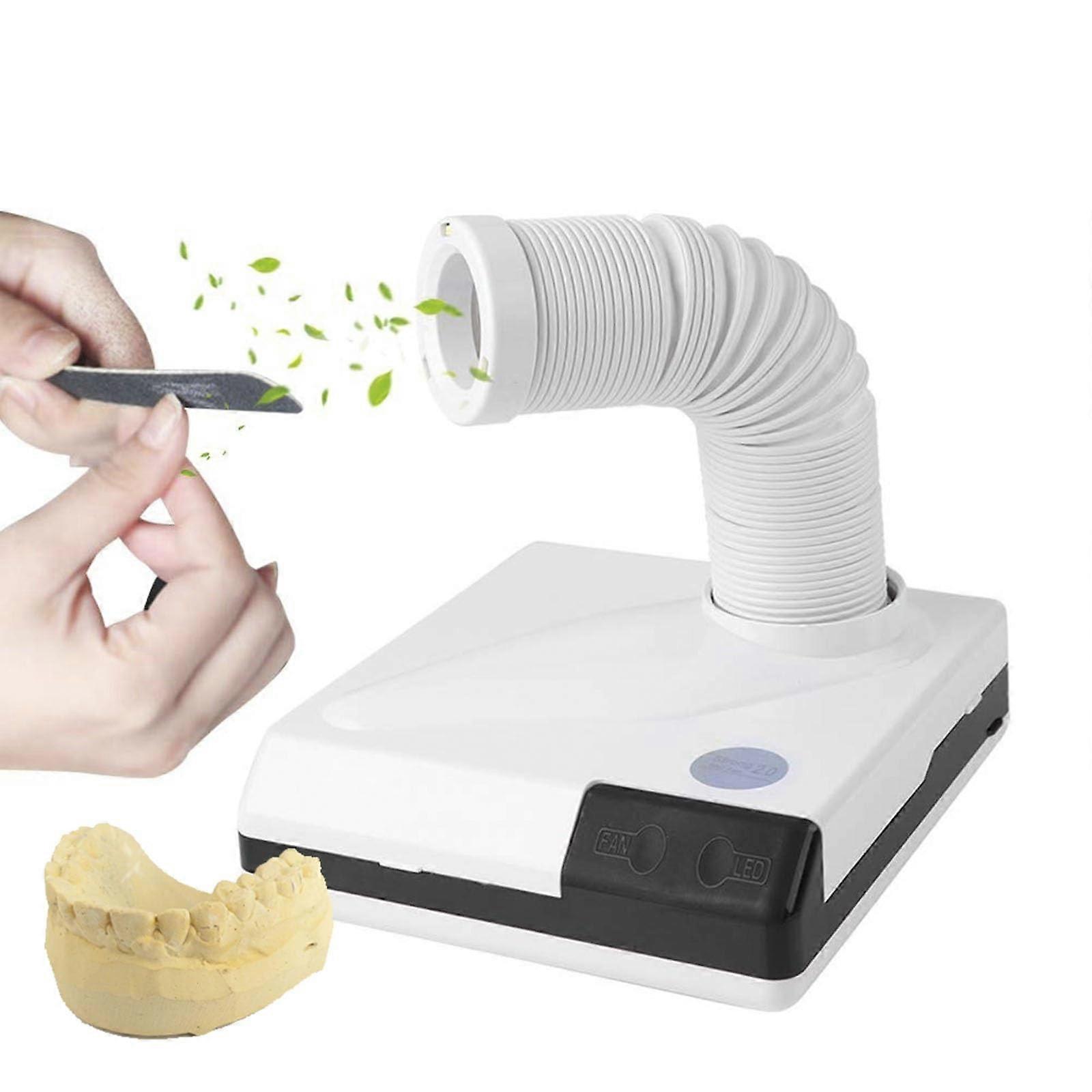 Nagel dust collector 60 W – Lownoise suction machine with LED for dental laboratory and nail salon – including 6.1 cm hose
