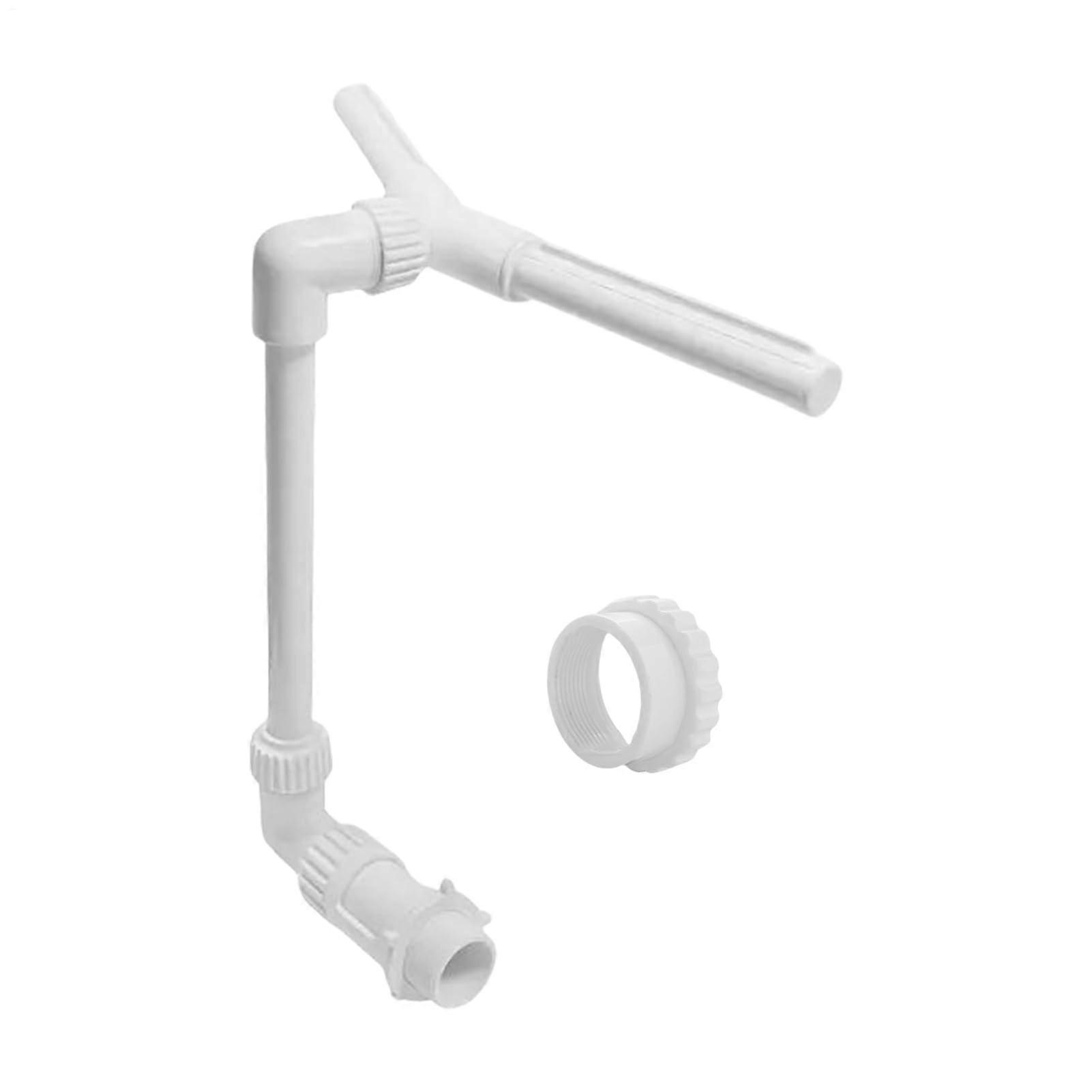 Pool Sprinkler DualHead Water Feature with Pump 360° Adjustable Spray Mist