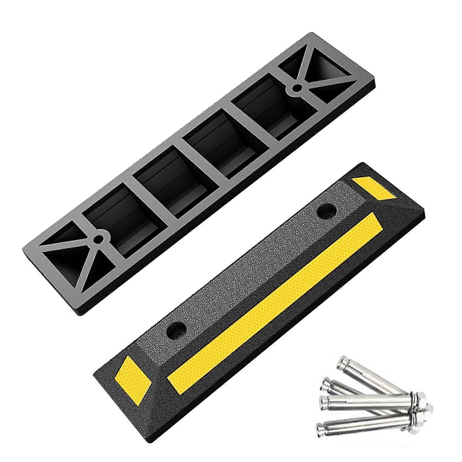 Parking Blocks with Yellow Reflective Tape 55x15x10cm