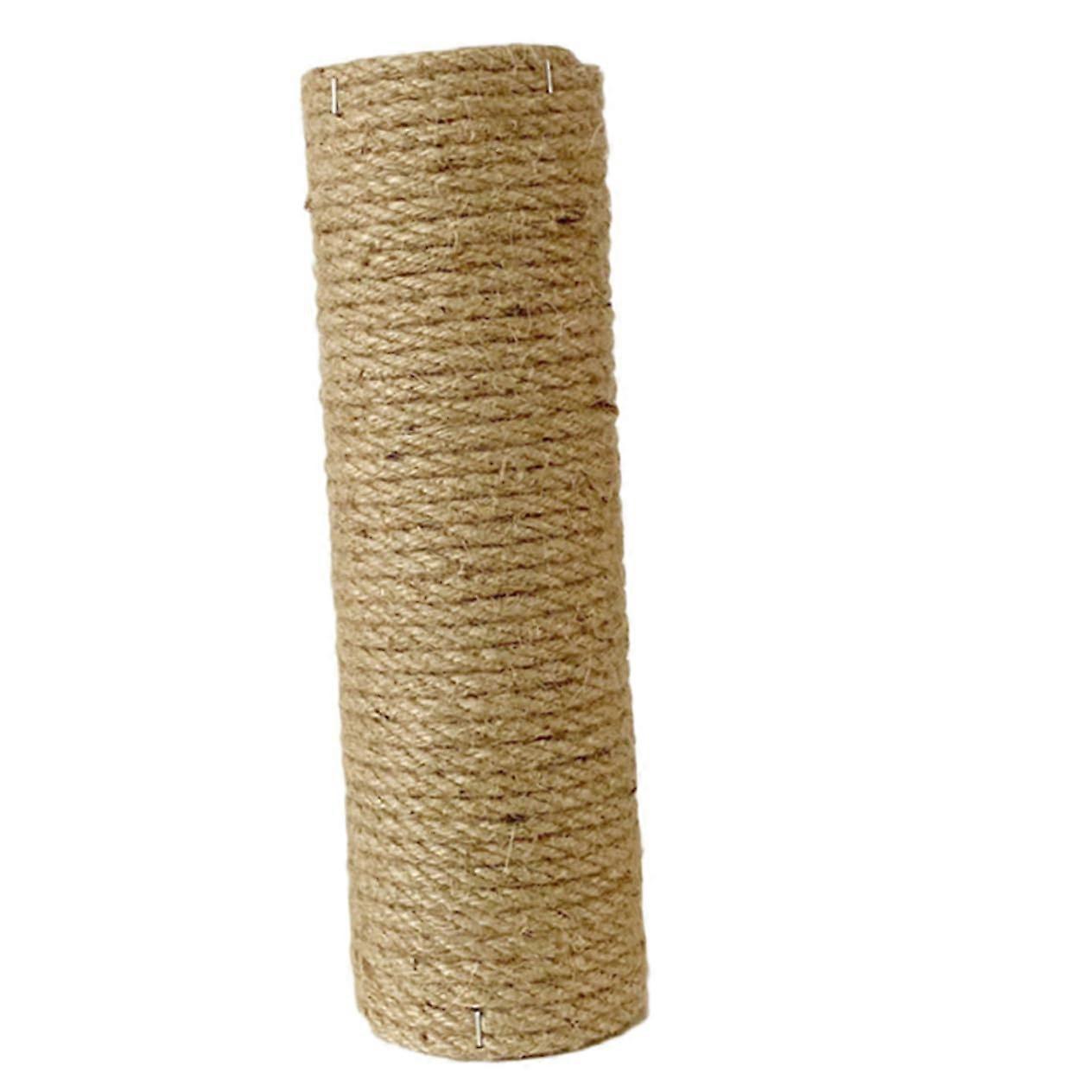 2 pieces of scratching post for cats made of natural wood and hemp rope, durable and sturdy