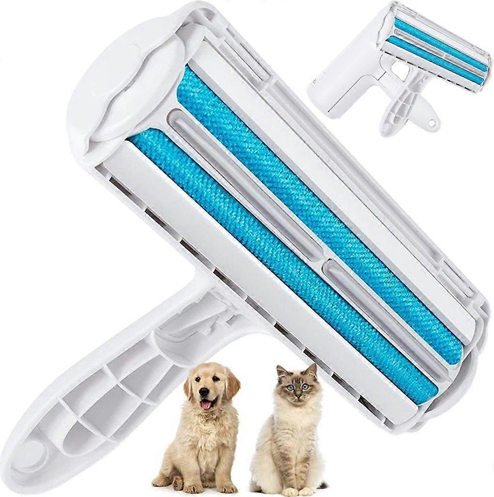 Portable Lint Roller for Animals and Clothes - Blue