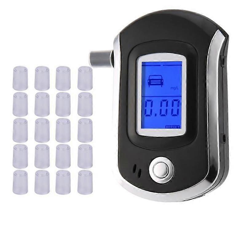 Professional Digital Breath Alcohol Tester Breathalyzer With Lcd Display With10 Filter tip