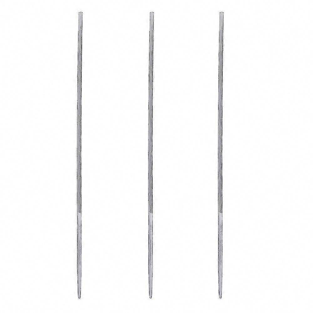 3Pcs 4mm 5/32in Chainsaw Sharpening Files for Lawn Mower & Trimmer Chain Maintenance