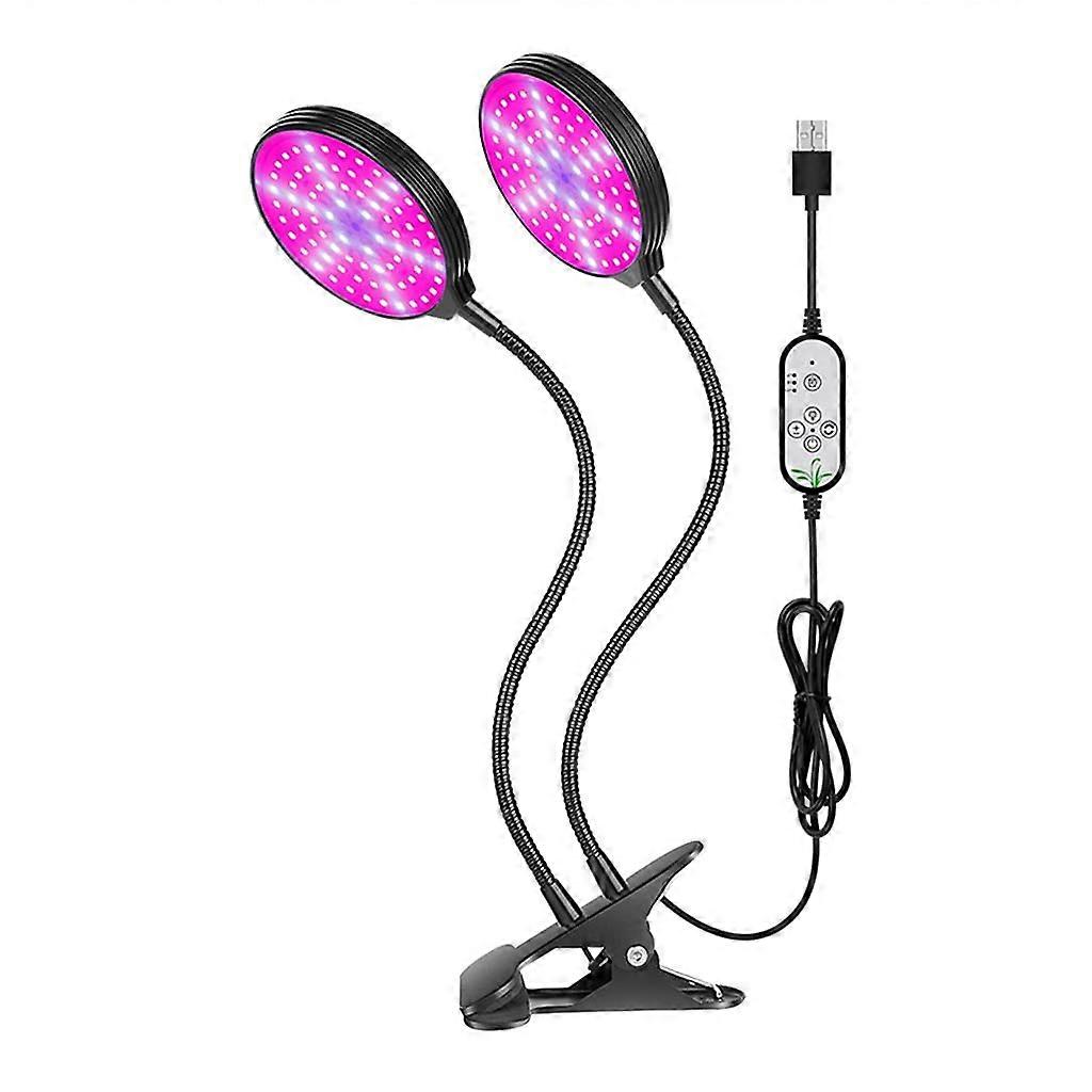Full Spectrum Grow Light for Indoor Plants, 3 Switch Modes, 5 Dimmable Brightness, LED Plant Light with Red & Blue Spectrum