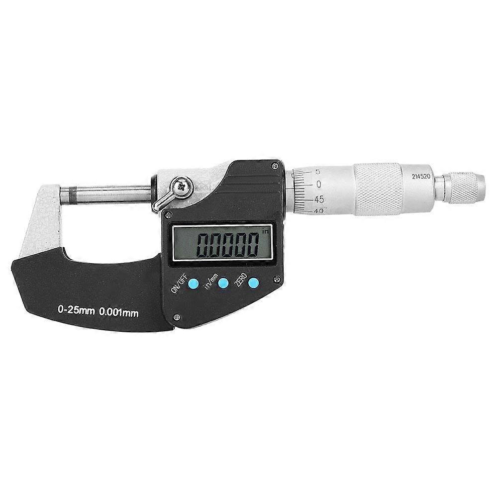 0-25mm Electronic Micrometer Large Screen High Accuracy Cemented Carbide Probe 0.001mm Resolution