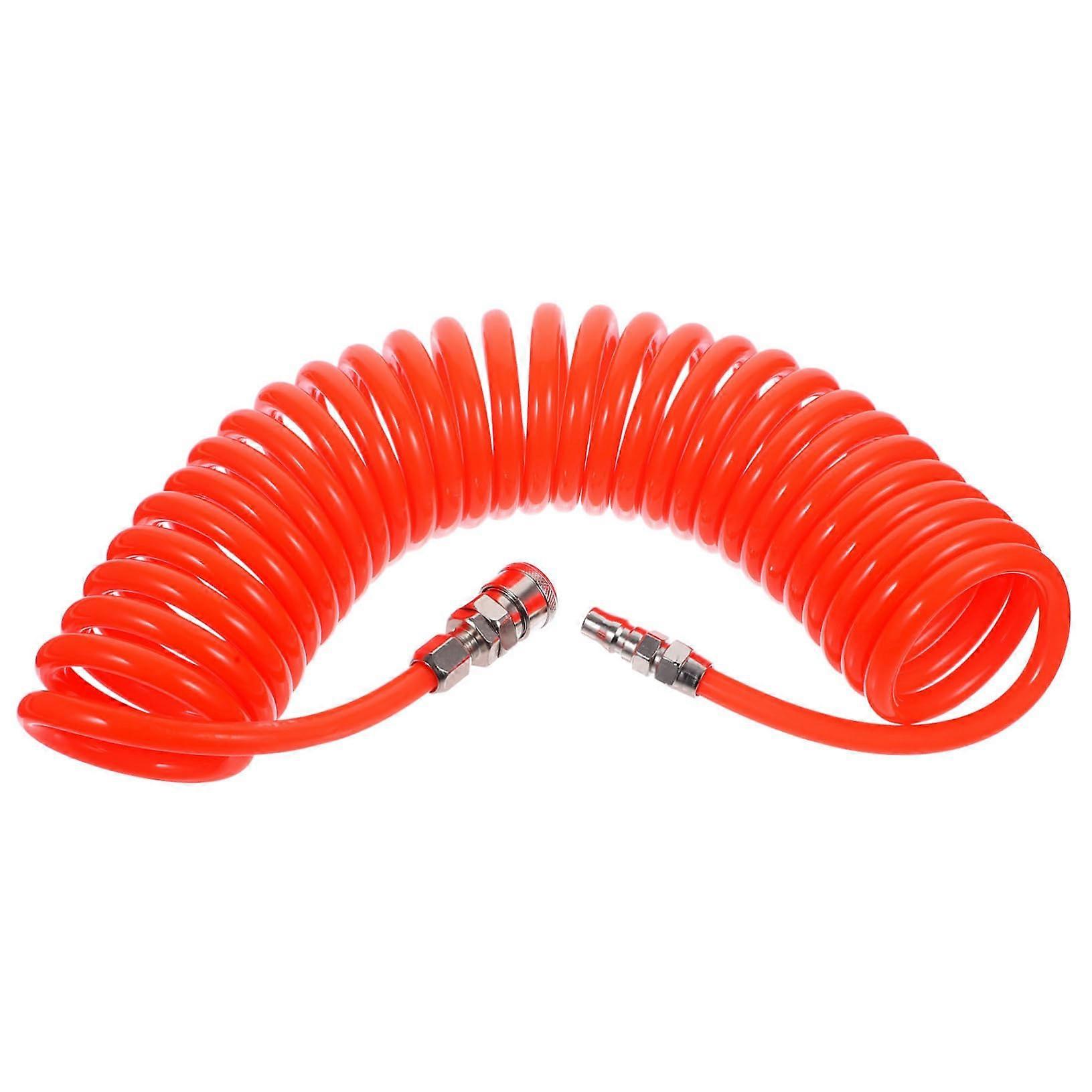 air hose with flexible spiral spring, air duct, kinkresistant, elastic, suitable for compressors, durable household tool.