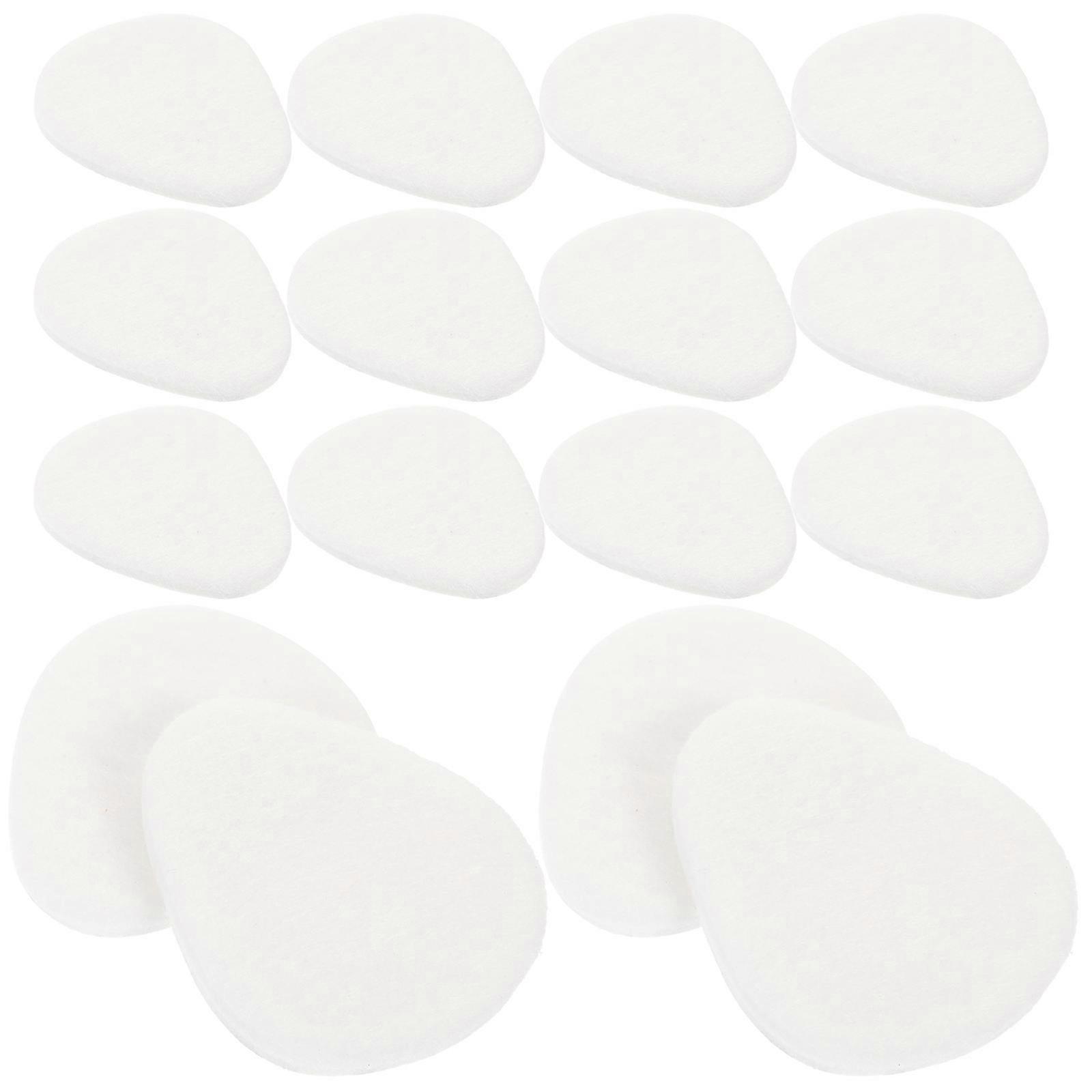 White Cashmere Forefoot Pads with Adhesive Backing for High Heels and Shoes 25 Pairs