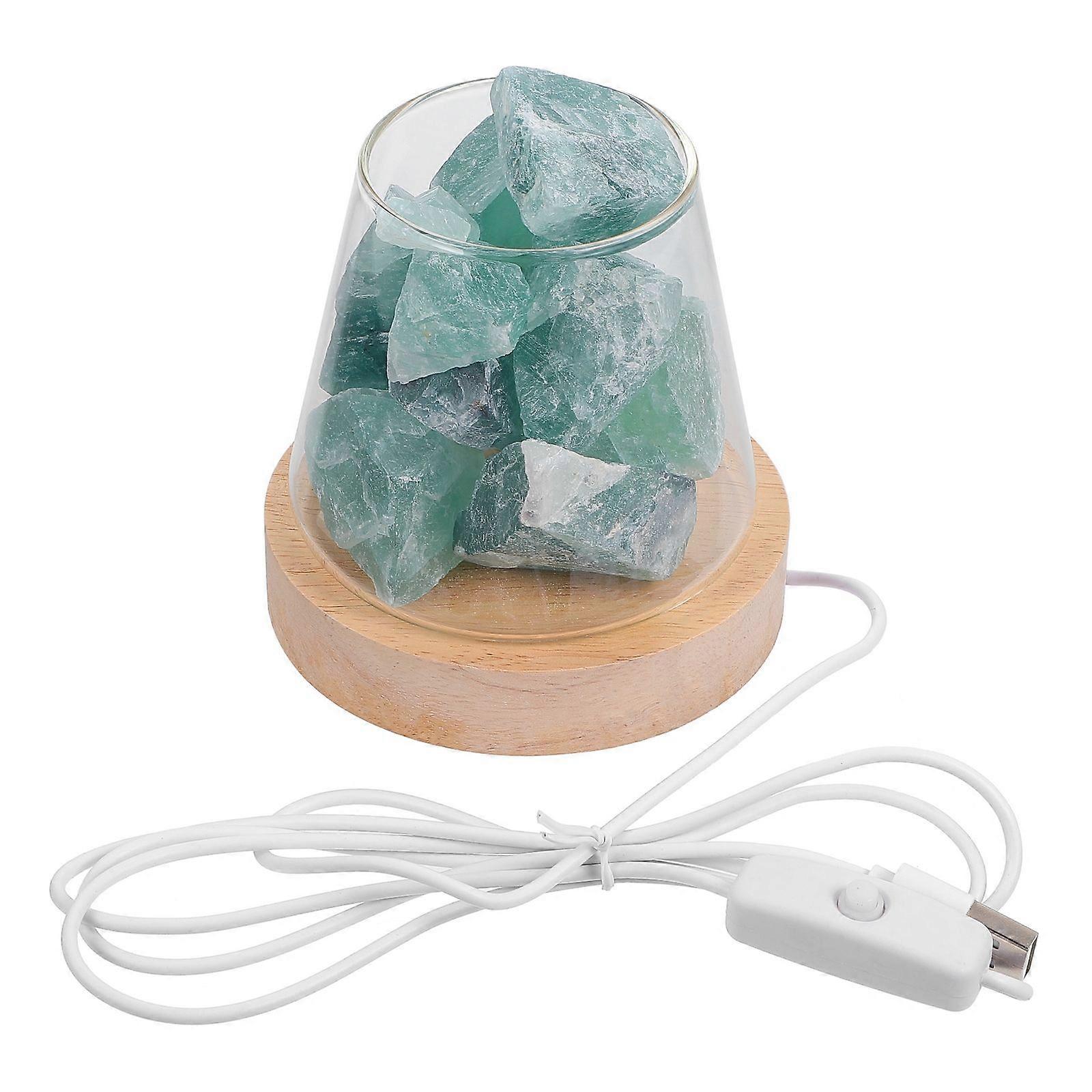 Aroma Lamp Crystal Stone Fragrance Lamp for Study Use Glass and Crystal Material with Air Freshener Function 1 Set