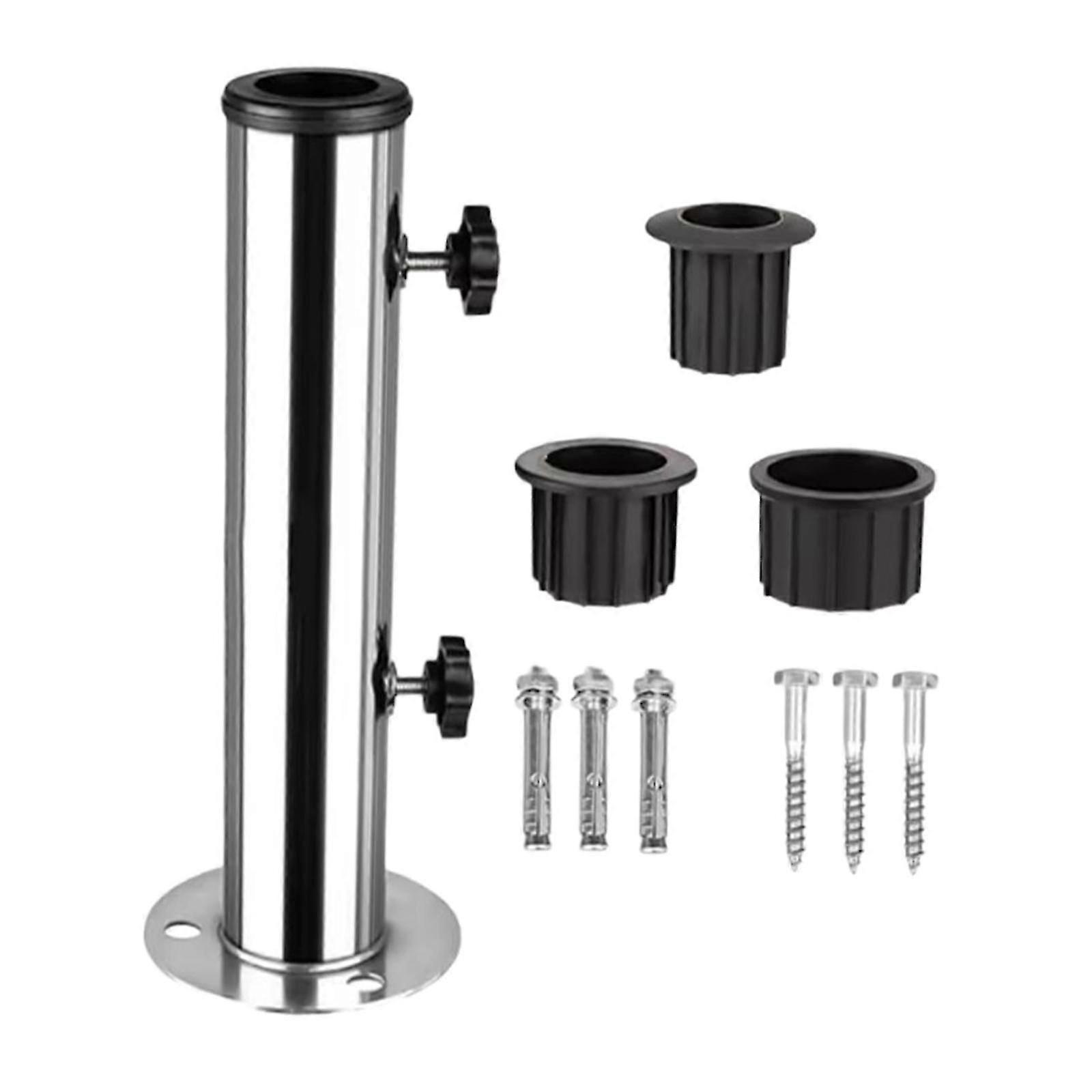 Patio Umbrella Base Bracket Heavy Duty Easy to Install Replacement Parasol Tube