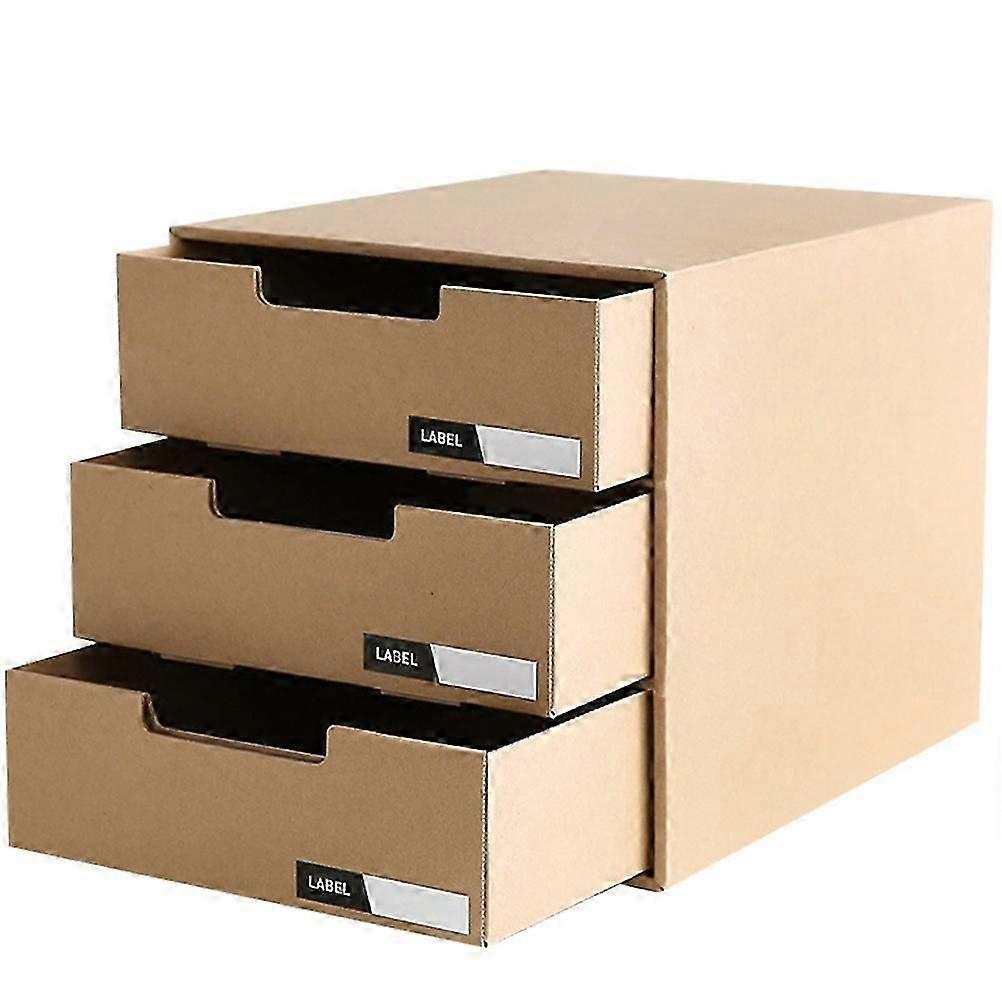 Document Box with Drawers, Paper Organizer for Home and Work Environments, Reliable