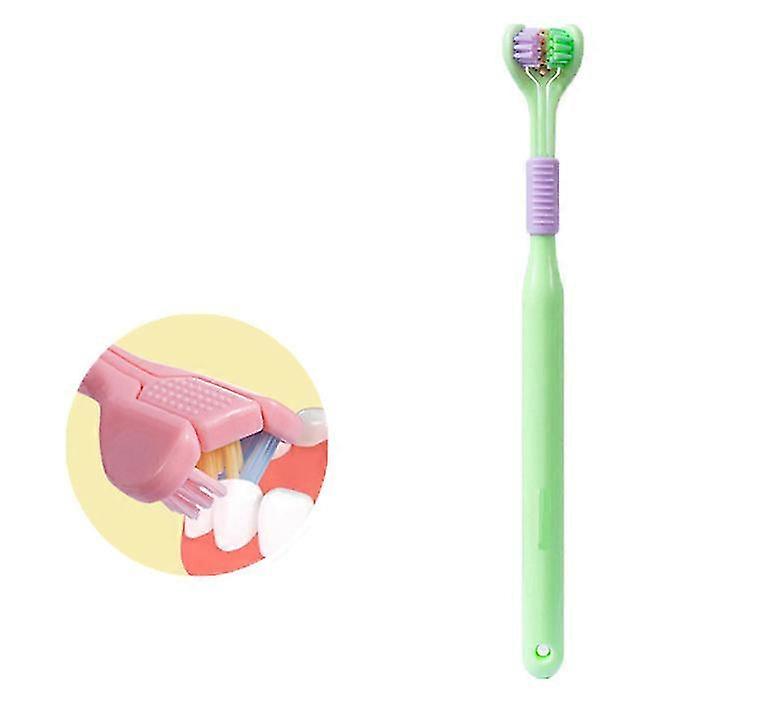 3 Sided Toothbrush 360 Cleaning Teeth Kids Three Sided Toothbrush