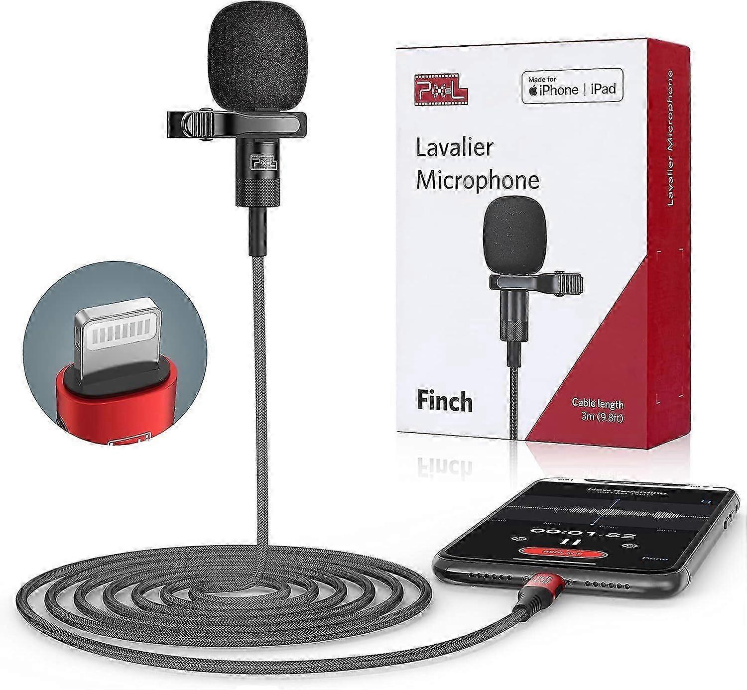 Microphone for iPhone iPad(Apple MFi-Certified) from Mic for