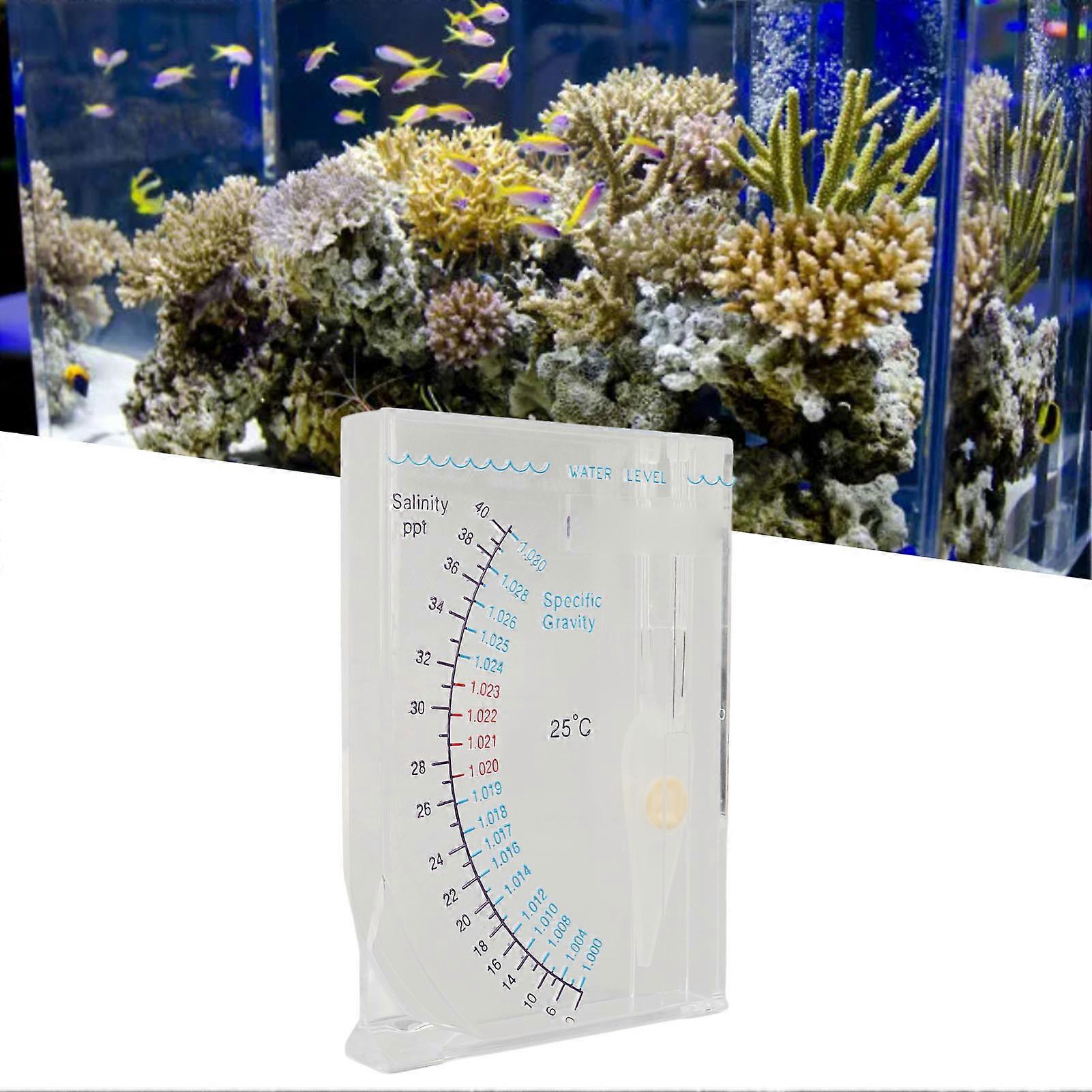 Aquarium Hydrometer 13.5cm Plastic Salinity Tester for Fish Tank