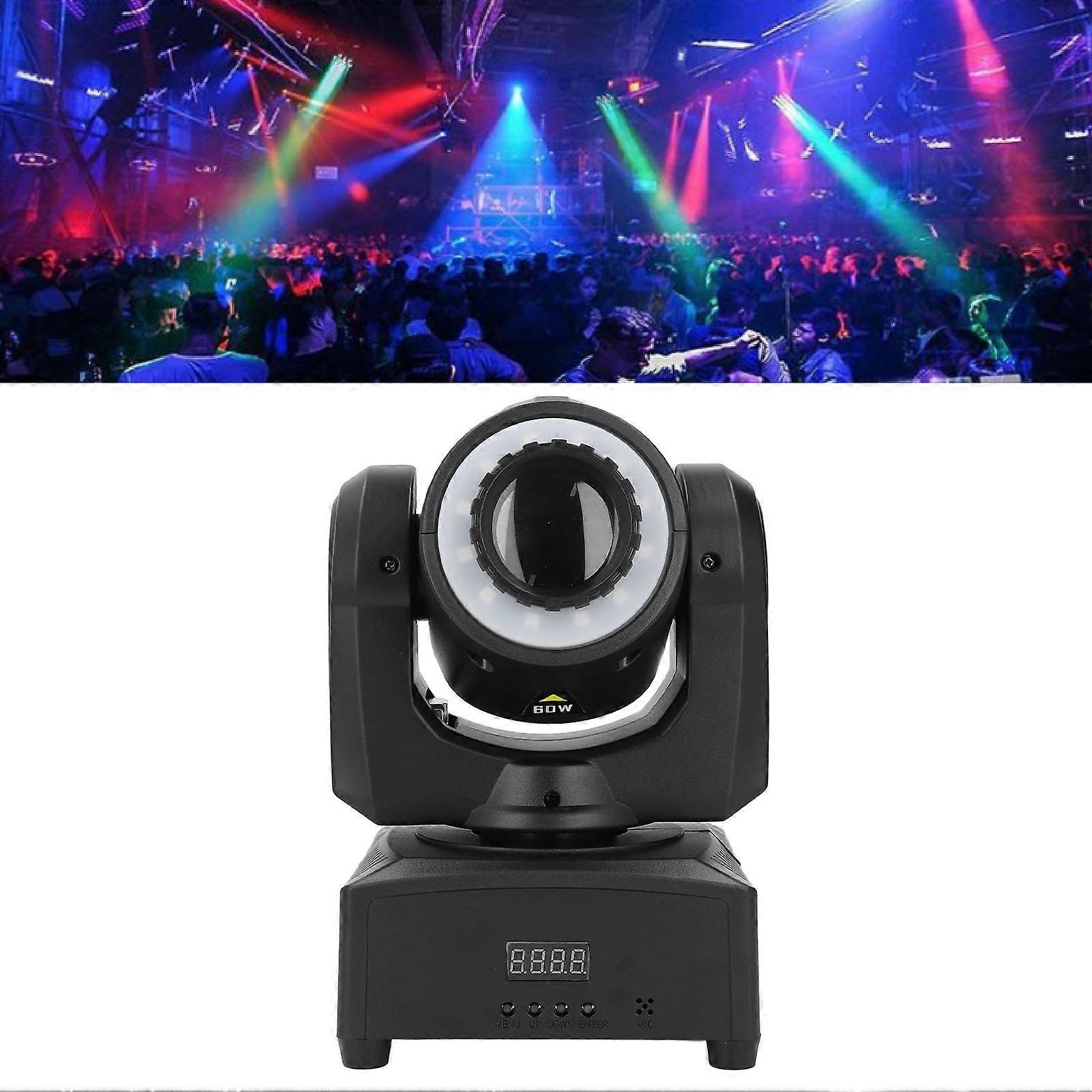 30W LED Moving Head Light 8 Patterns 8 Colors Black AU Plug