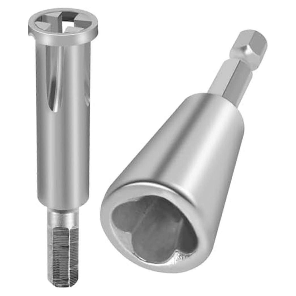 2Pcs Wire Twisting Tool 1/4Inch Hex ShankCable Stripper and Twister Tool Cable Twisting Connector Tool for Cable Wire