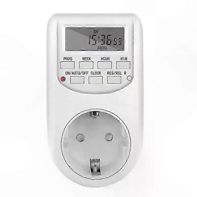 Digital Energy Saving Timer Switch with EU Plug 220V 50HZ 10A Week Hour Control Socket for Kitchen Appliances