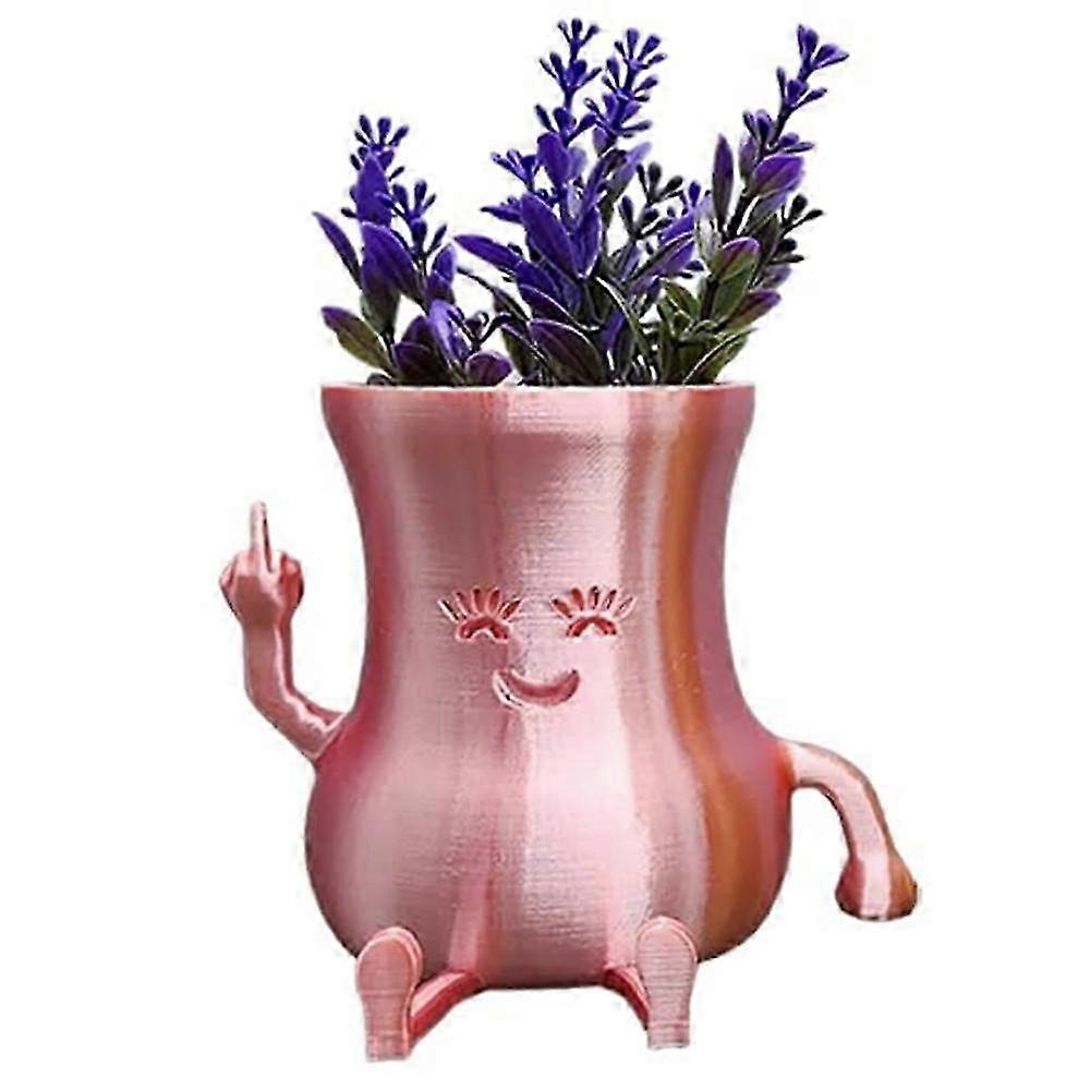 Cheeky Middle Finger Succulent Planter, Funny Middle Finger Planter