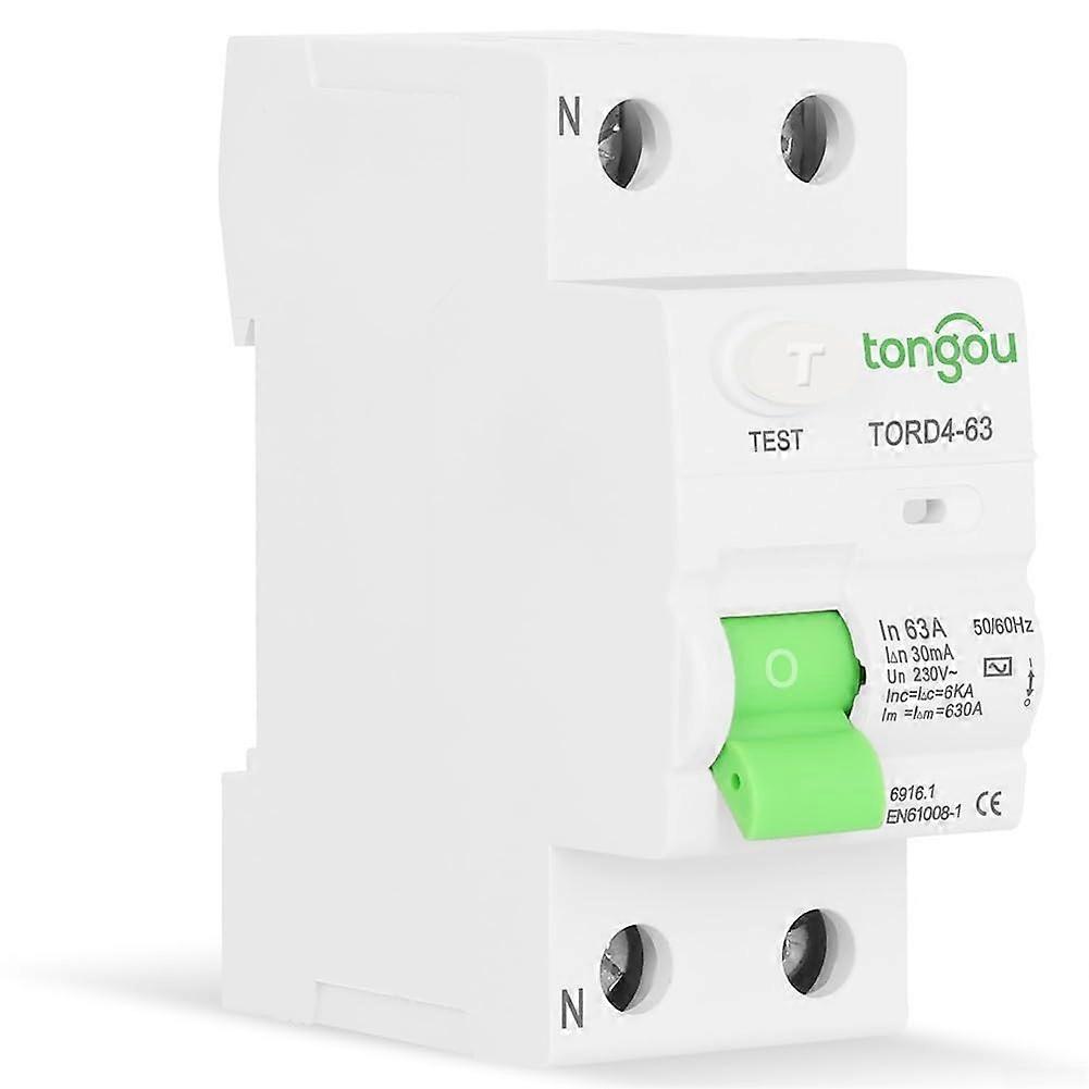 Charging Pile Circuit Breaker AC Type 2P 63A 30mA Insulation Fault Detection Fire Hazard Protection for Power Converters