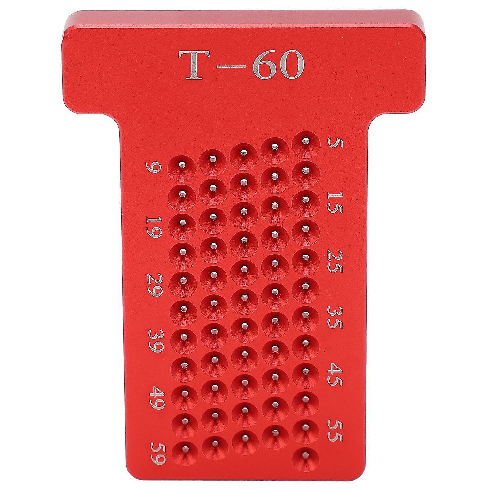 Woodworking Scriber TType Ruler Line Scribing Marking Crossedout Gauge T60 for Carpenter