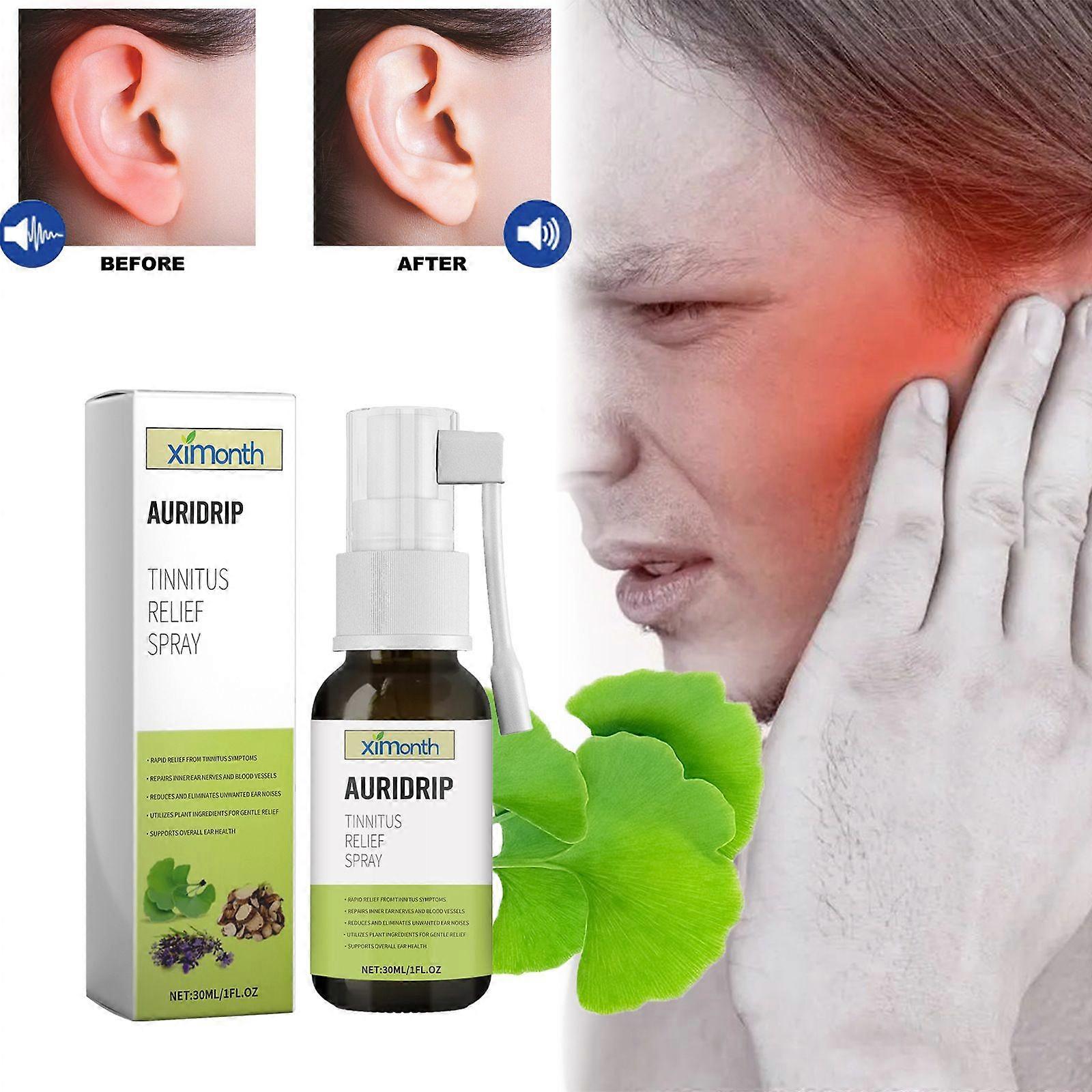 Tinnitus Relief Spray,Tinnitus Relief for Ringing Ears,Ear Drops for Tinnitus,Ear Pain Relief,Ear Noise Spray,Ear Ringing Relieving