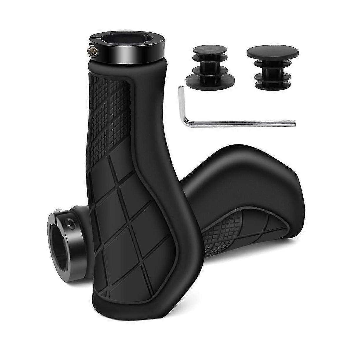 Bicycle Grips Ergonomic Grips Non- Rubber Handlebar Grips,Bicycle Handlebar Grips for 22.2mm E-Bike