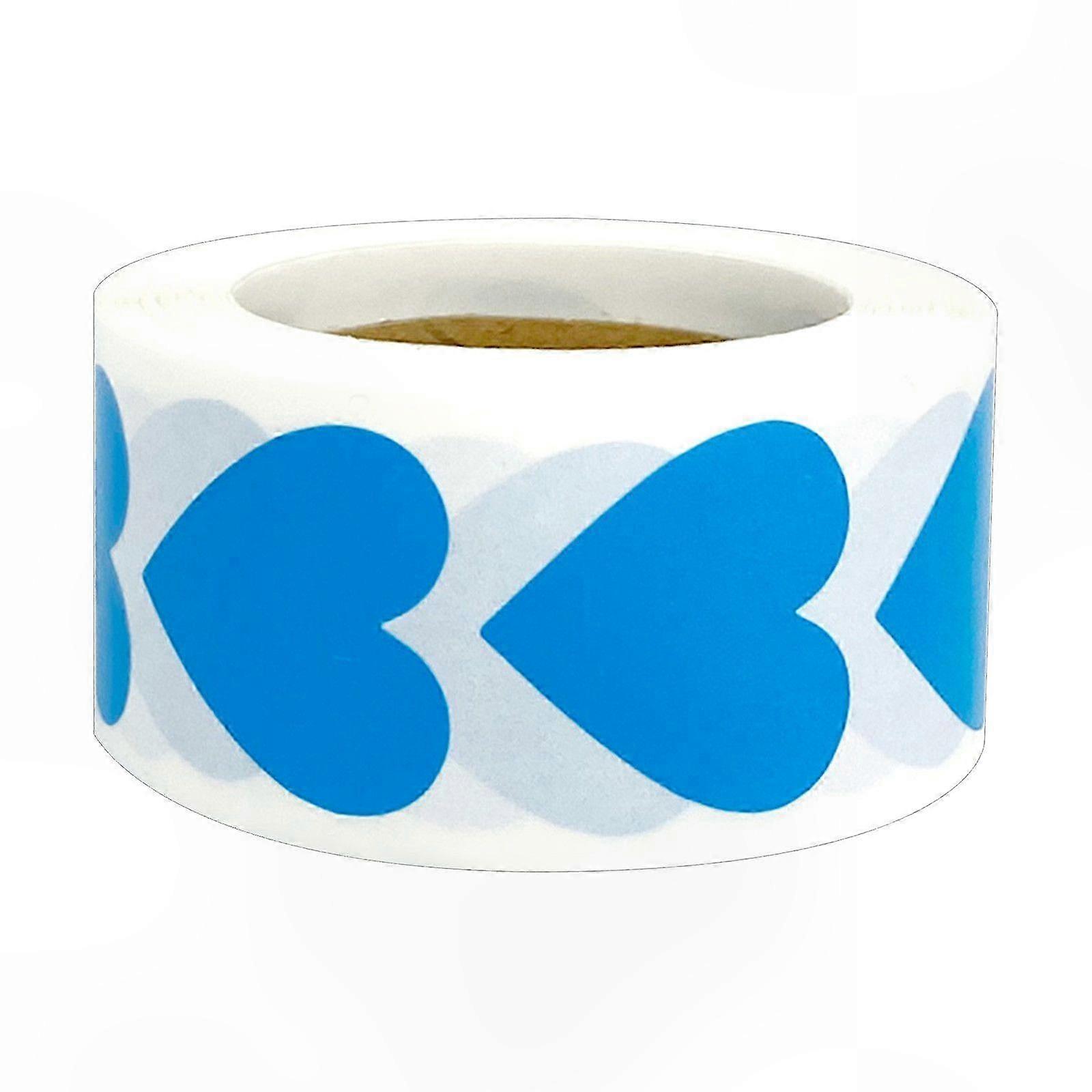 Heart-Shaped Adhesive Labels, 500 Stickers per Roll for DIY Crafting Projects