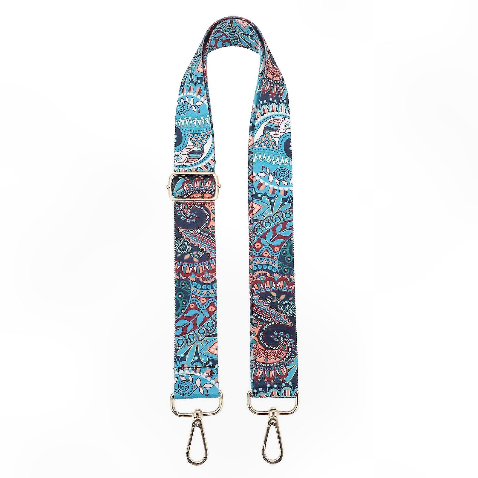 Adjustable Leopard Print Guitar and Ukulele Strap with Floral Design for Classical Instruments