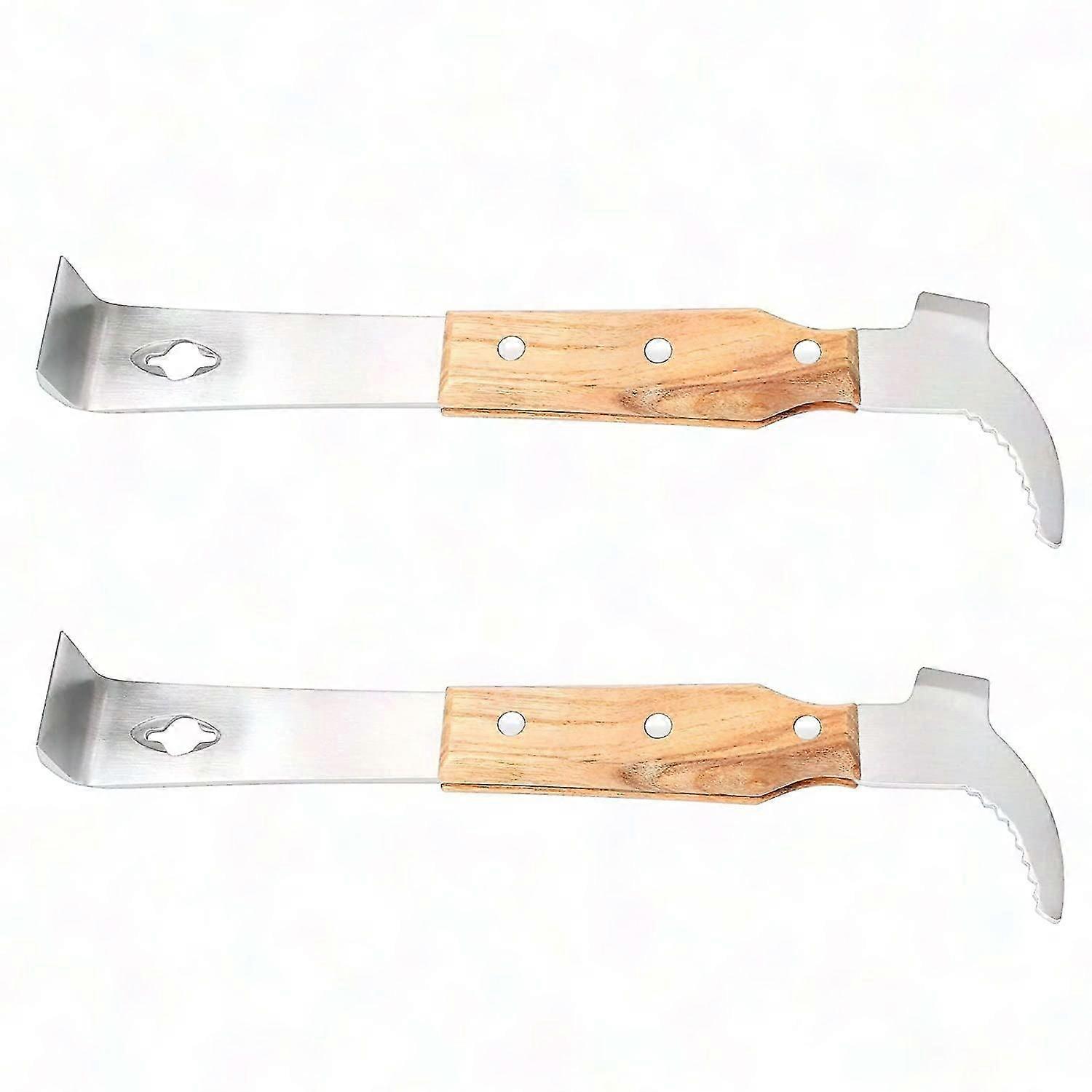 2PCS Beehive Tool Set - Multifunctional Beekeeping Scraper for Hive Cleaning & Maintenance