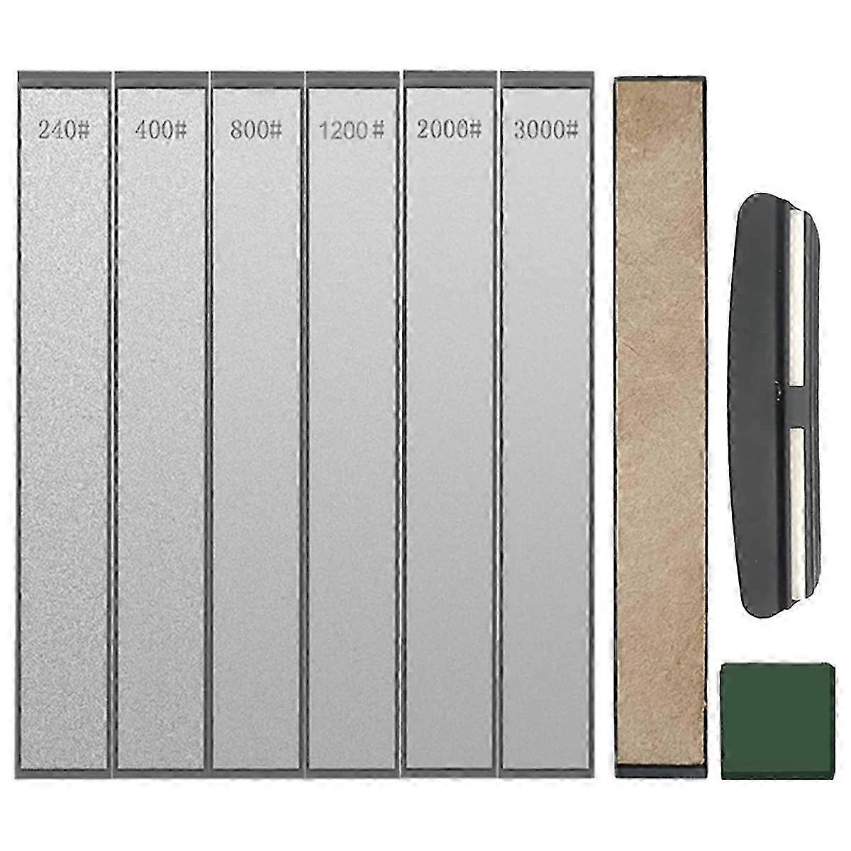 Diamond Sharpening Stones Set of 6, Whetstones for Knife Sharpening