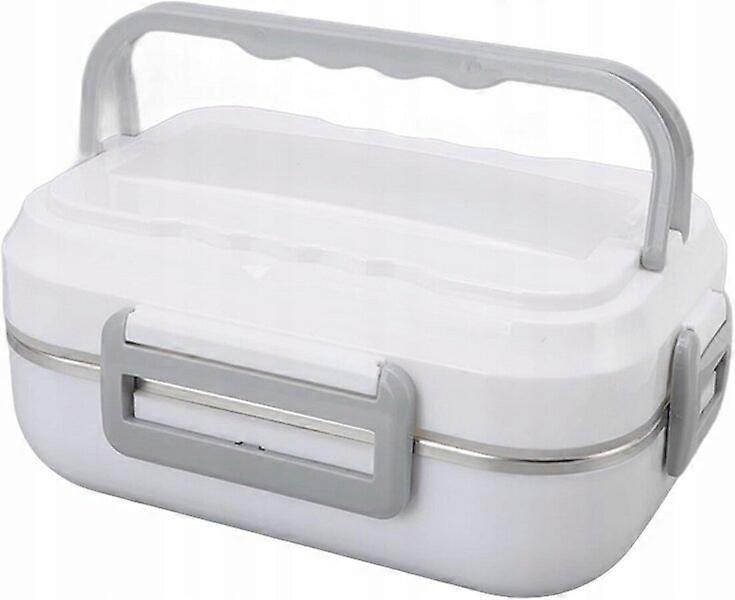 Portable Electric Heating Lunch Box, 07233_B, Three-compartment Design for Quick Heating
