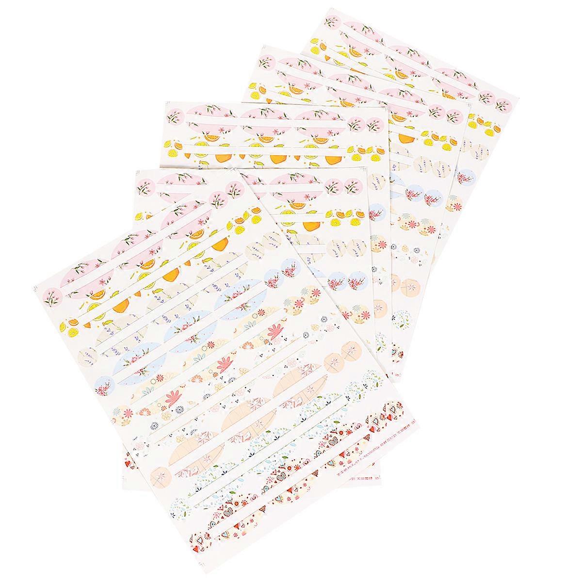 Essential Oil Bottle Stickers Waterproof Labels for Decoration 5 Sheets