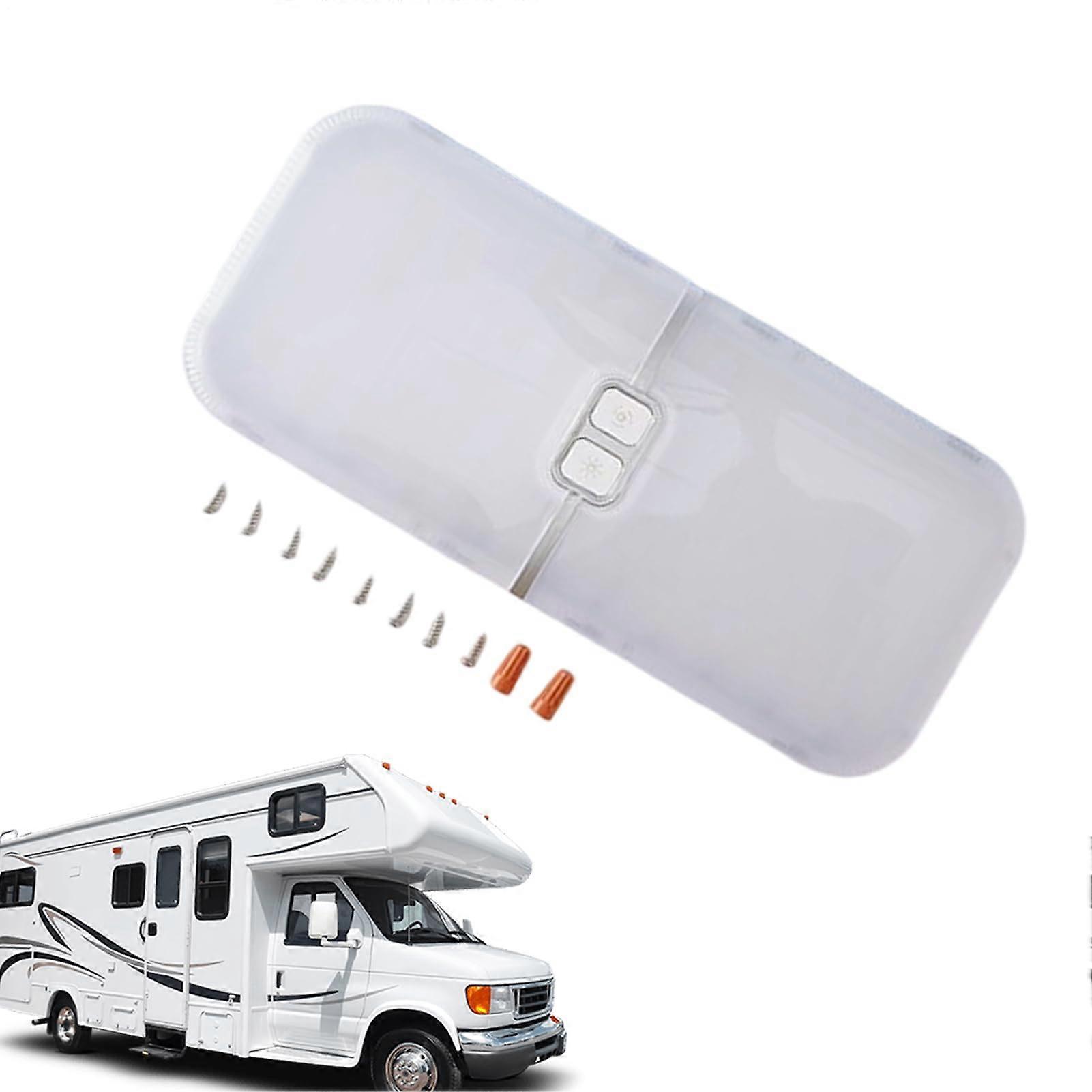 RV Interior Lights 12-30V LED Ceiling Lamp For Vehicles Adjustable Brightness Reading Light Road Trips Camping