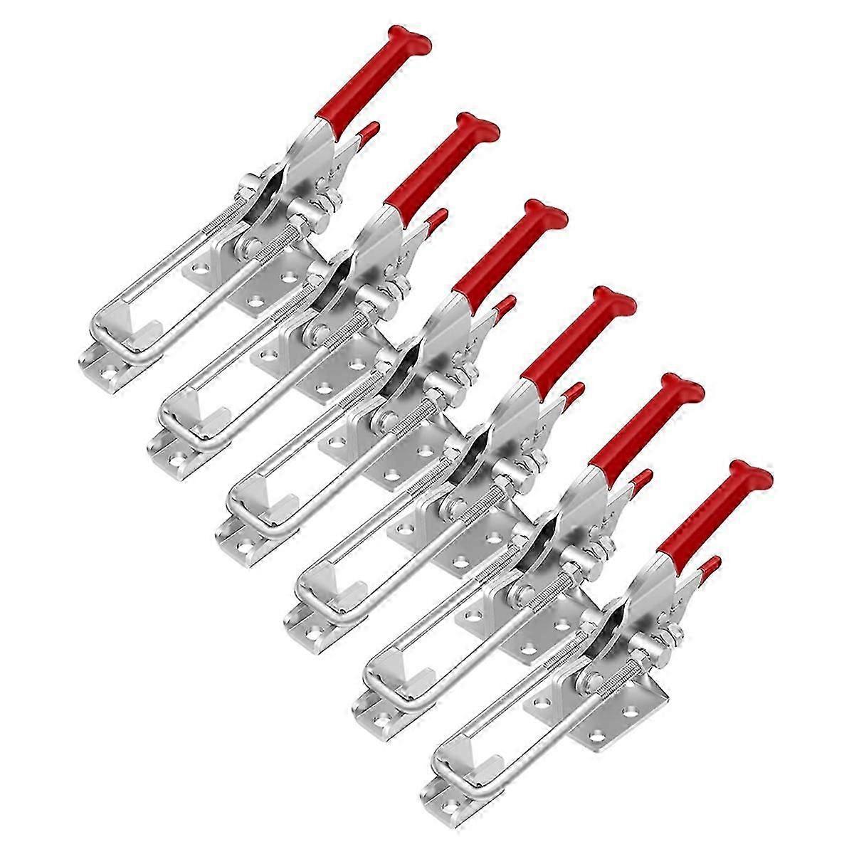 6 Pack Toggle Latch Clamp, Heavy Duty Latches, 2000lbs Holding Capacity Adjustable Latch Lock,for I