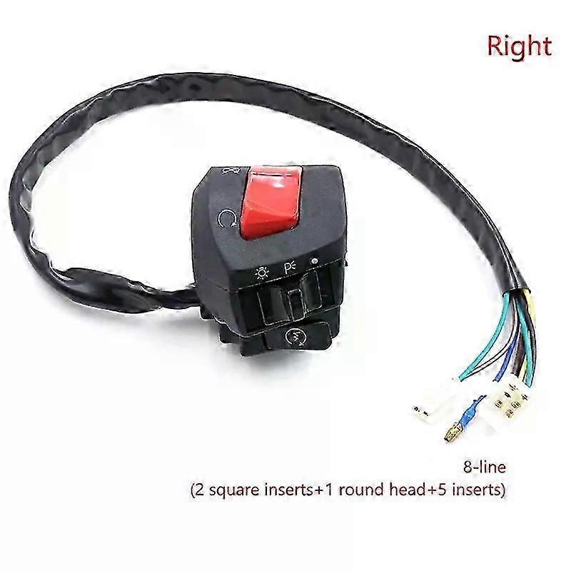 Universal Motorcycle Handle Bar Switches With Choke Horn Turn Signal Headlight Electric Start Handlebar Controller Switch