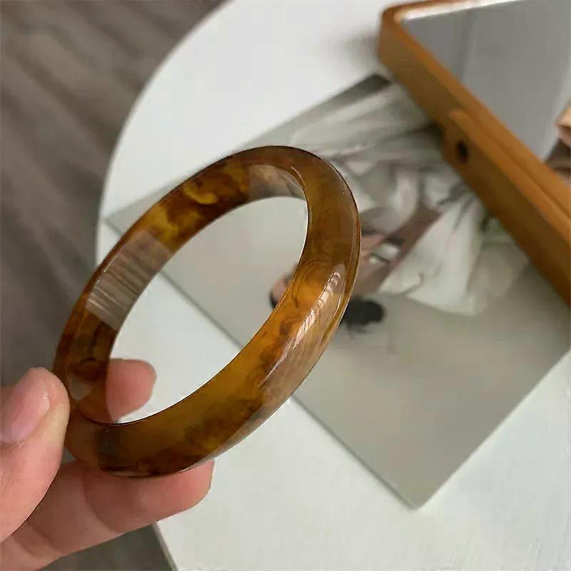 Korean Style Design Retro Resin Imitation Marble Texture Temperament Forest Ins Simple Versatile Bracelet For Women
