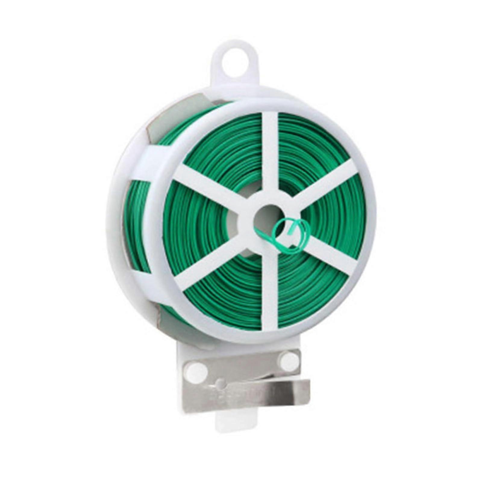 Garden Twist Tie Green, Reusable Climbing Cable String For Plants, Flower Hoops Fixed Tying Tool