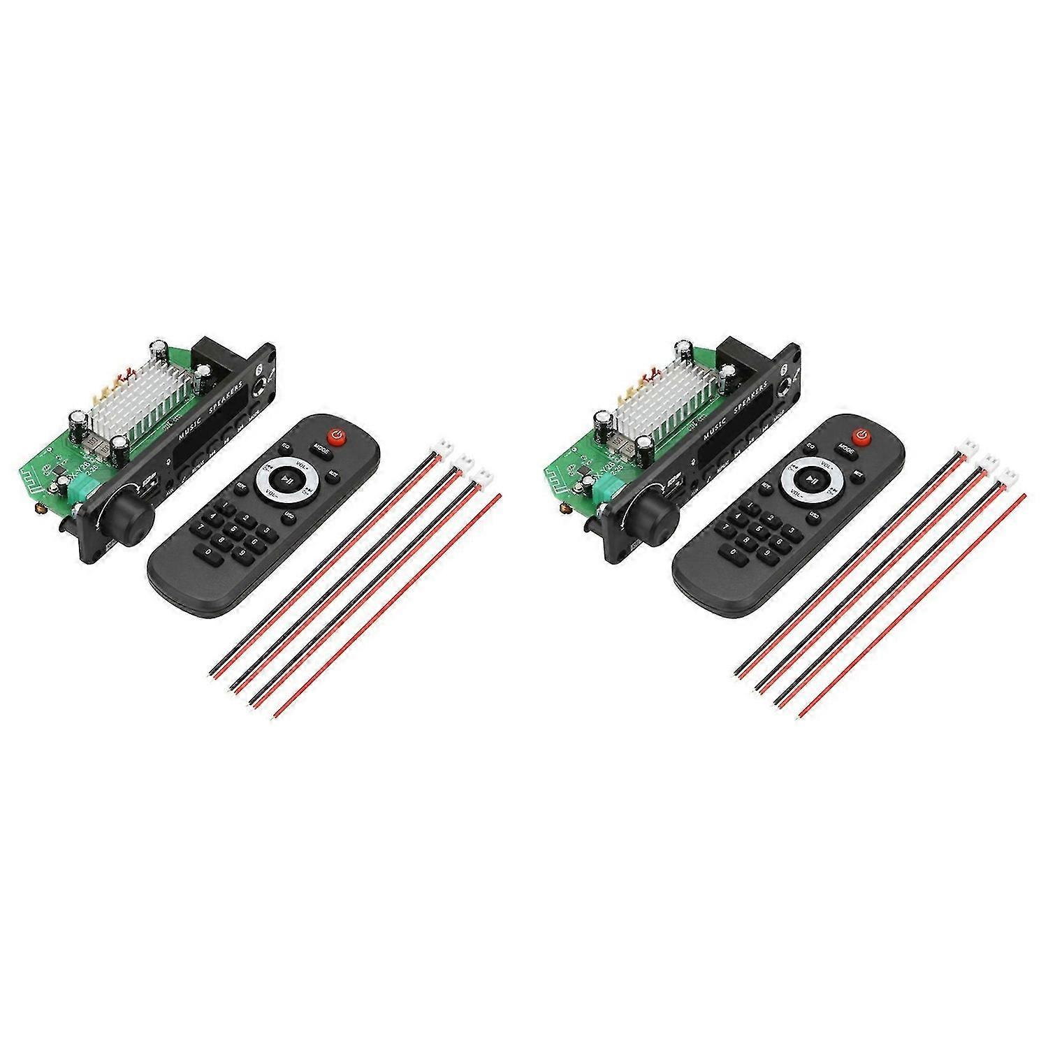 2x100W 12V Amplifier Audio Player Bluetooth 5.0 MP3 Decoder Board