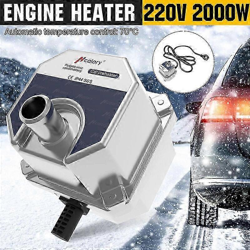 1500W Coolant Heater Pre-Start Preheater 220V Car Heater with Pump Anti-Intervention Heater Parking Air Heater (EU Plug) Edition 2025