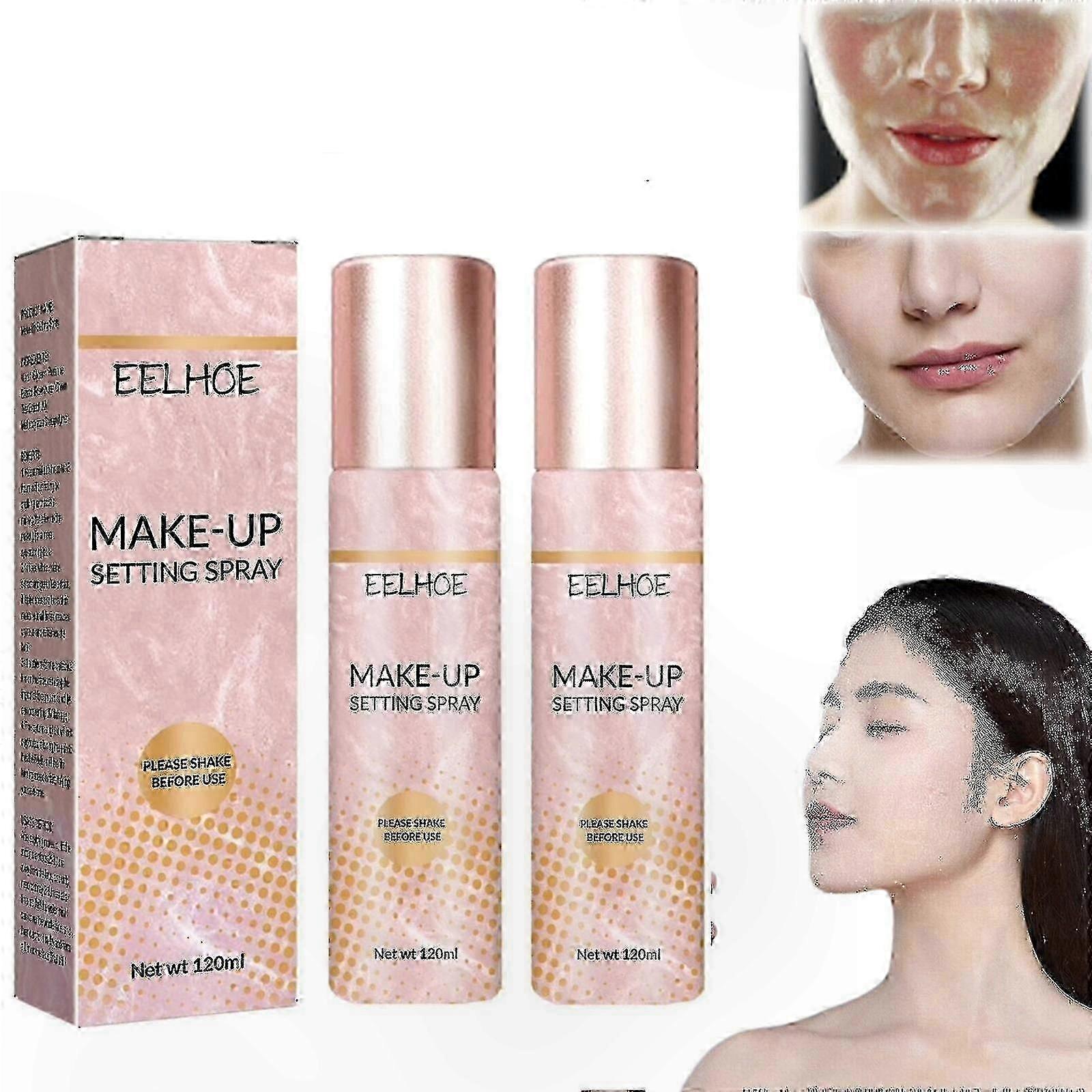 Setting Spray with Primer for Long-Lasting Makeup Fixing and Refreshing Face Mist Application