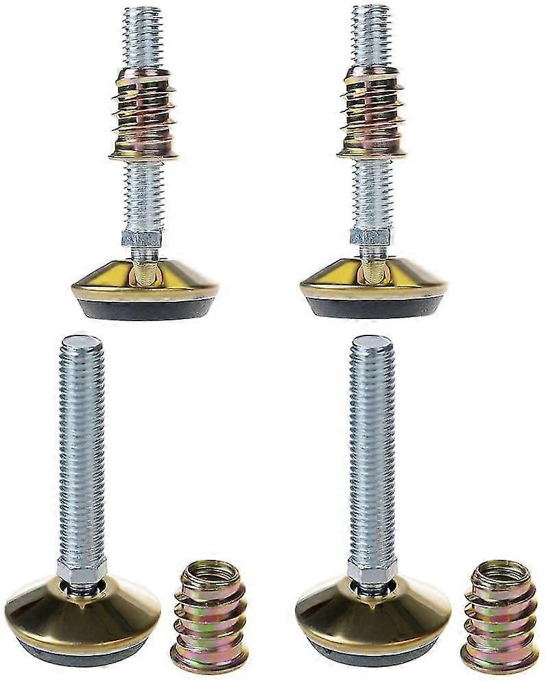 Swivel Furniture Leg Levelers With Inserts-adjustable Leveling Feet Glide