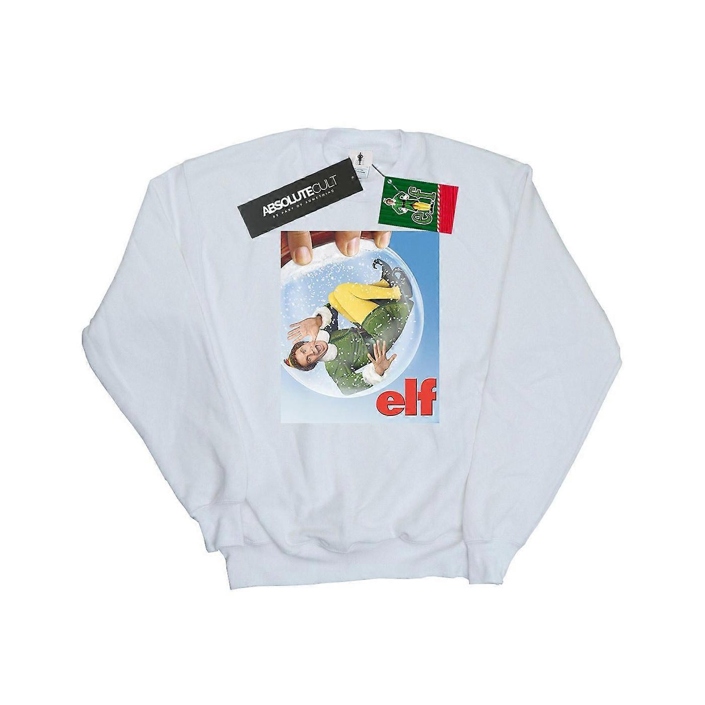 Elf Dames/Dames Sneeuwbol Poster Sweatshirt