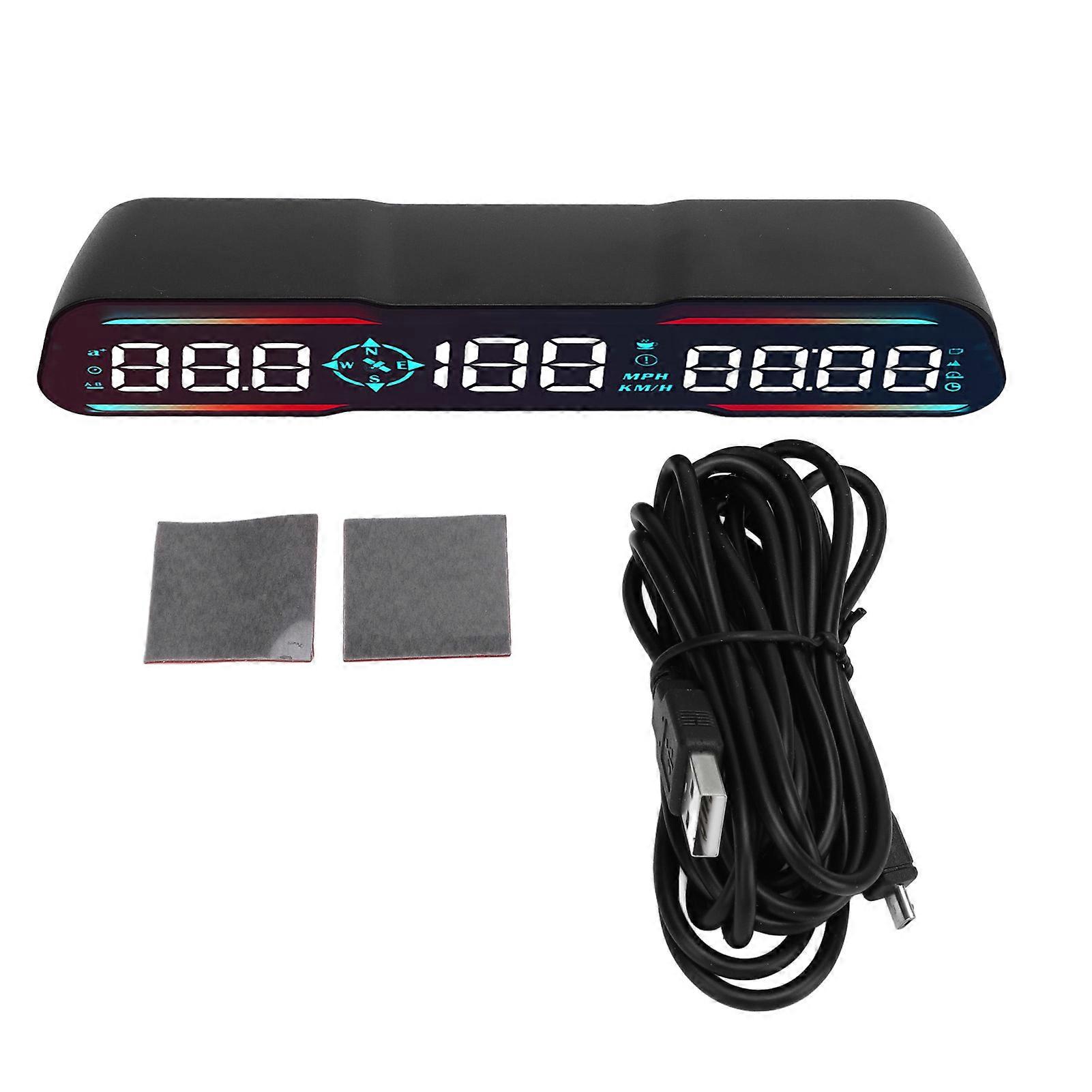 7-Zoll-Digital-Tachometer für Autos mit HUD-Display und MPH-Anzeige