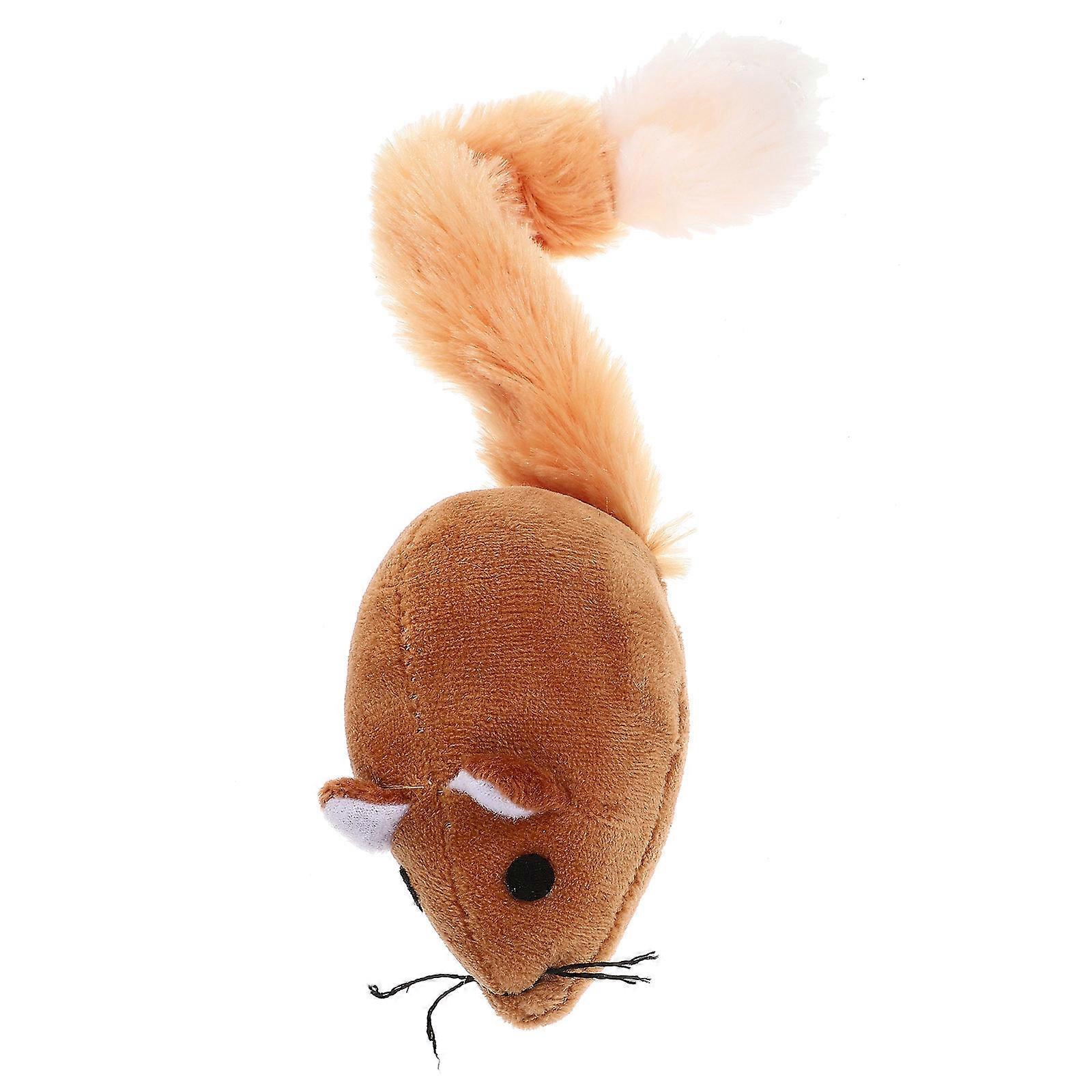Cat Mouse Toy Soft Plush Interactive for 5Pcs Kitten Entertainment