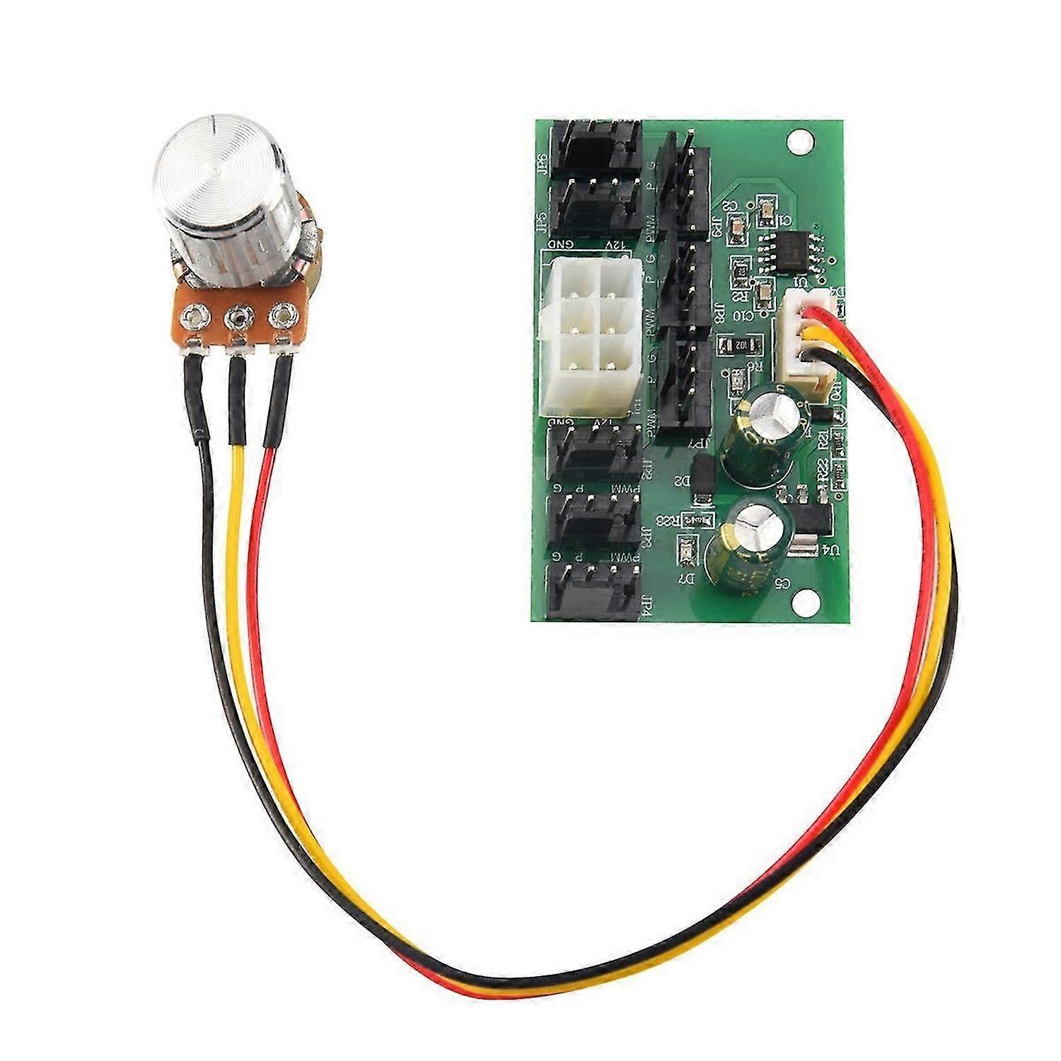1Pcs Computer Case Miner Fan Speed Controller 8-Channel Fan Hub