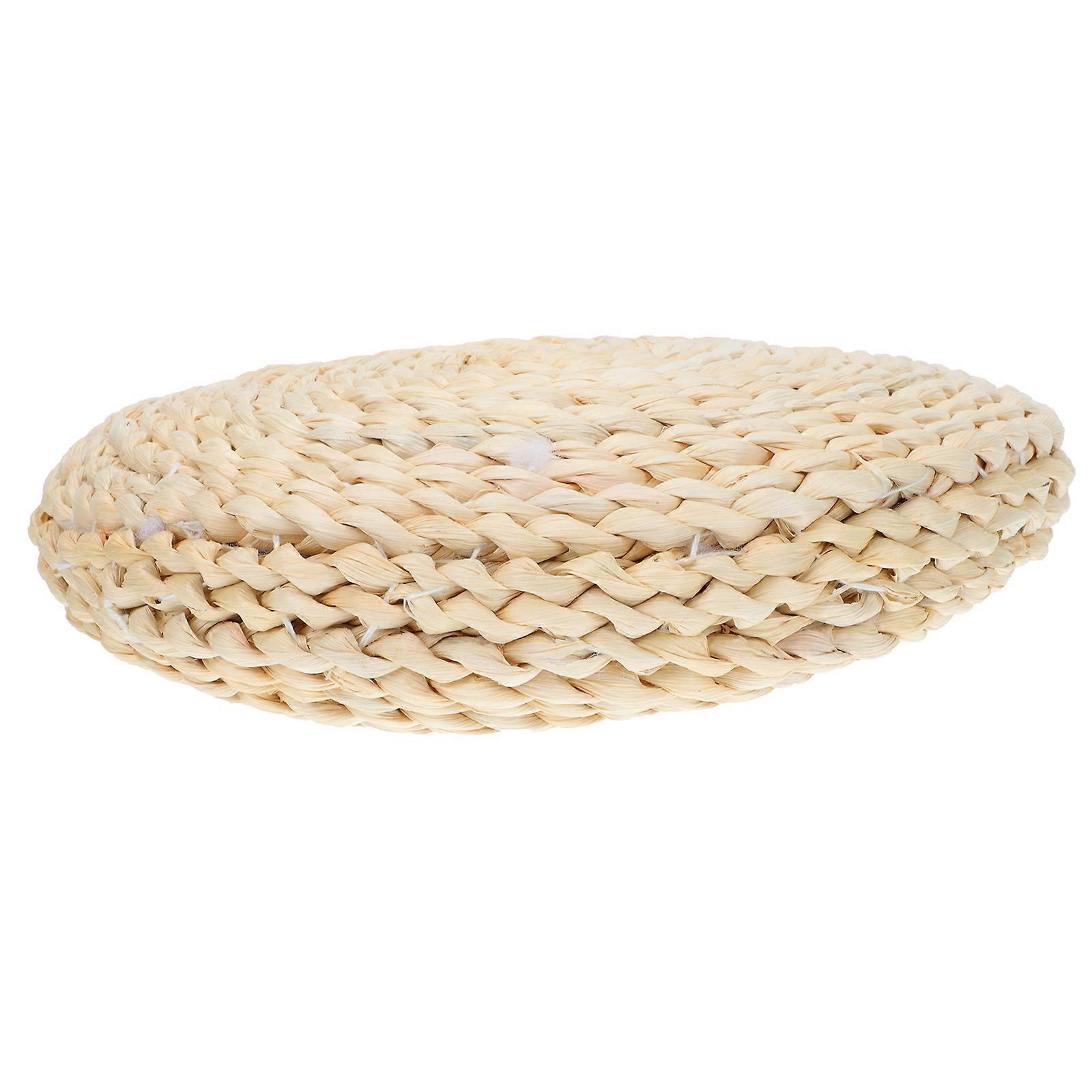 Tatami Floor Mat Corn Husk Cushion for Yoga Meditation 2Pcs Pack